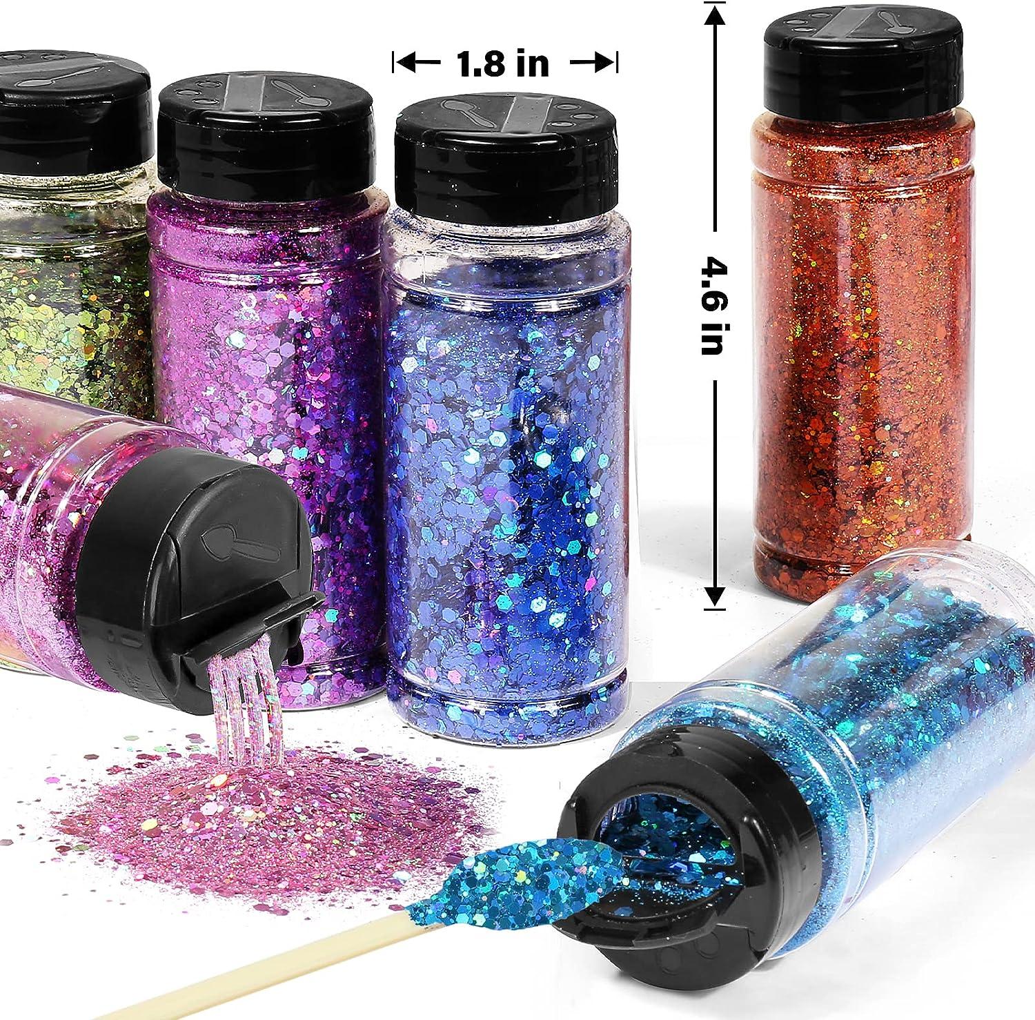 Cycyglow Chunky Glitter Rose Gold Sequins, Chunky Flakes & Fine Glitter  Powder Mix, 3.5oz(100g) Craft Glitter for Tumblers, Resin, Nail Sequins  Iridescent , Body, Face, Hair, Festival Decor