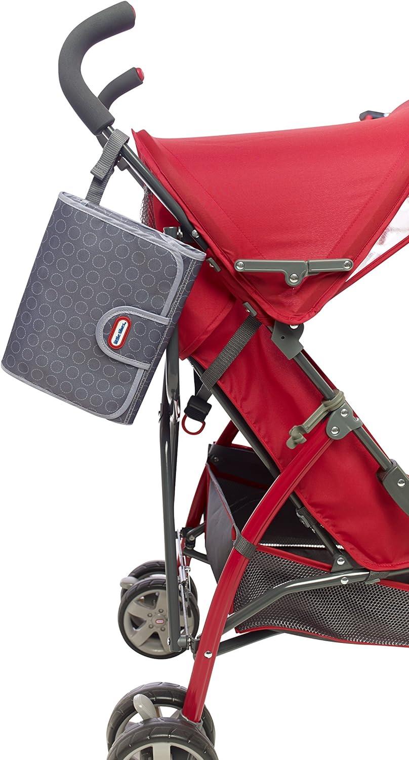 Little Tikes Baby Changing Pad Grey Portable with Carry Handle