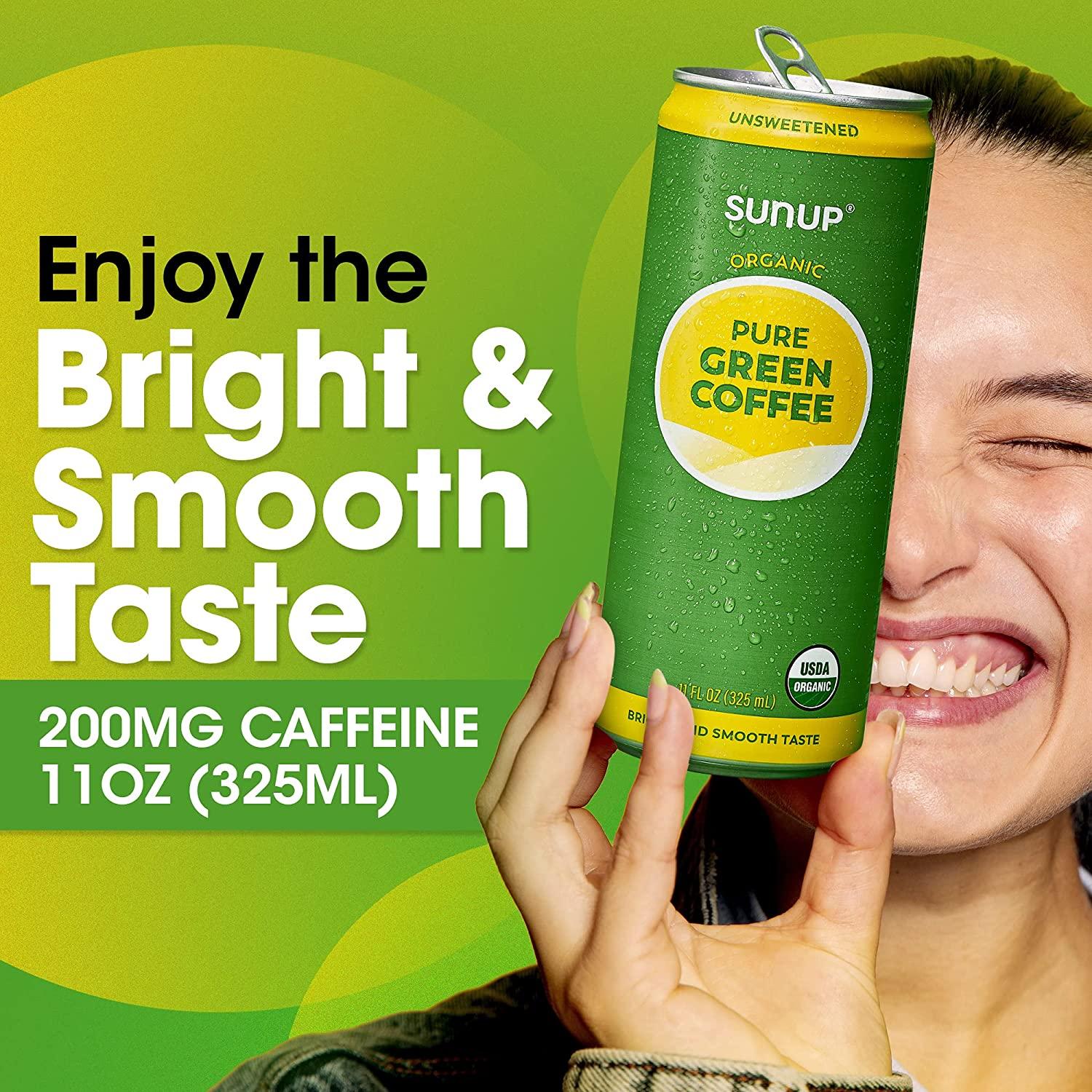 Sunup Pure Green Coffee Brewed from Unroasted Green Coffee Beans