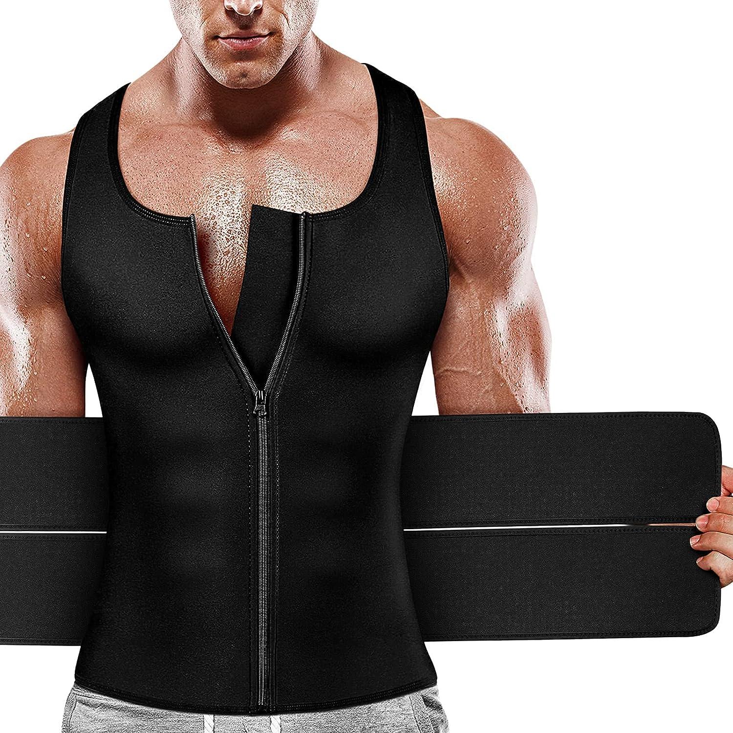 Mayboom Mens Waist Trainer Sauna Vest for Men Weight Loss Body