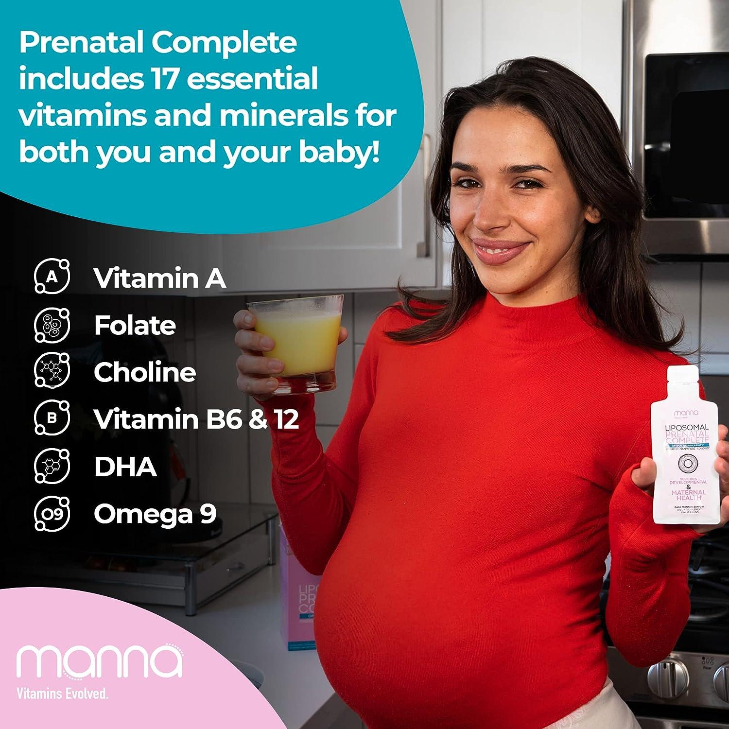 Manna Liposomal Prenatal Complete Liquid Prenatal Vitamins for