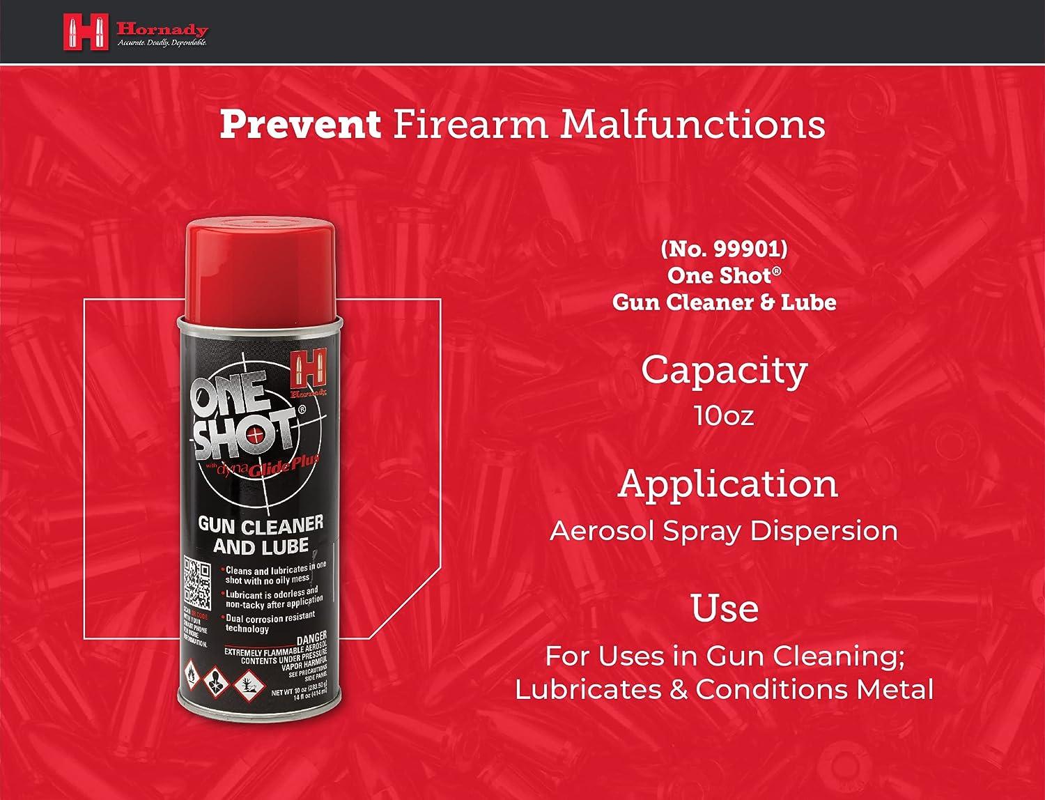Hornady One Shot Gun Cleaner and Case Lube, 10 oz Aerosol Dry Lube