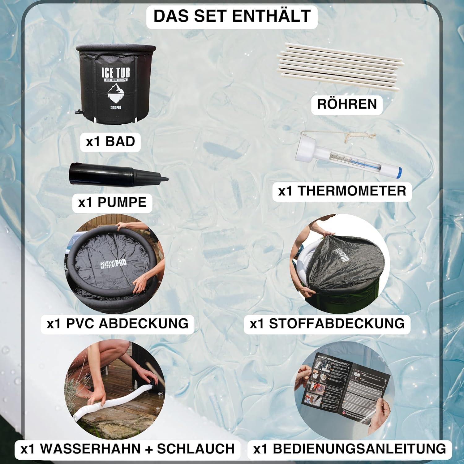 Xtreme Recovery Pod Ice Bath for Athletes - High-Quality Portable Ice  Barrel for Indoor & Outdoor Use | Durable Black Cover | Buy Now with  Express International Delivery