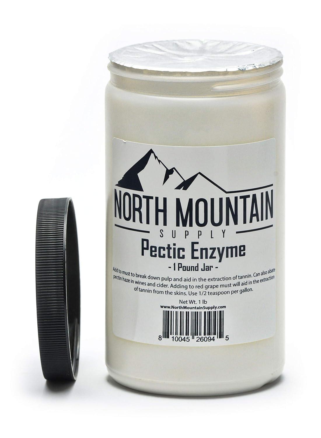 North Mountain Supply Pectic Enzyme 1 lb Jar Quality Enzyme for