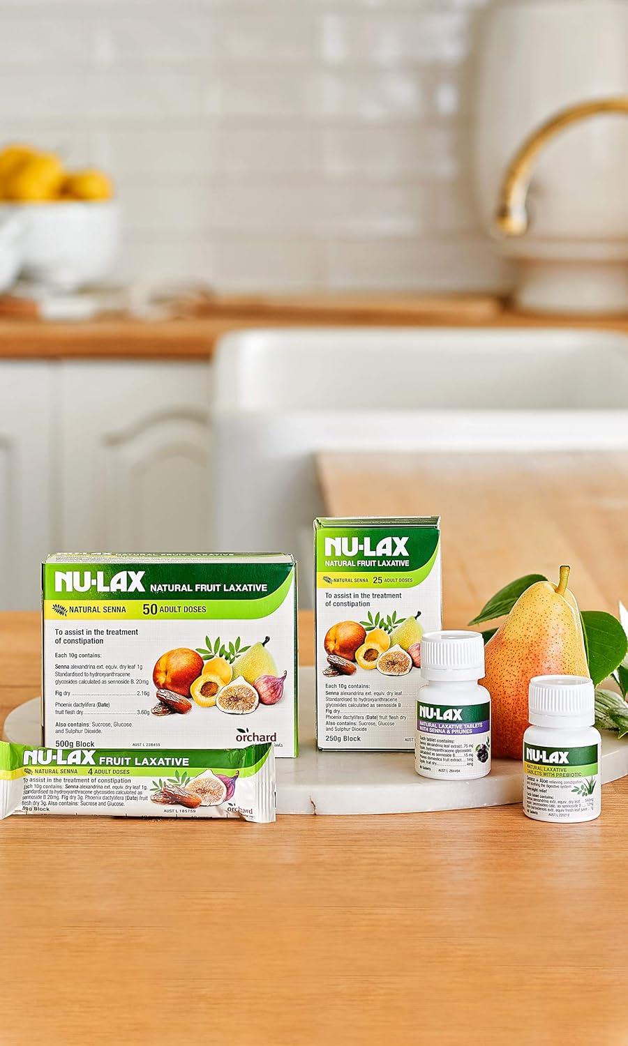 Nulax Fruit Laxative Block 250g Pure Dried Fruits Made in Australia