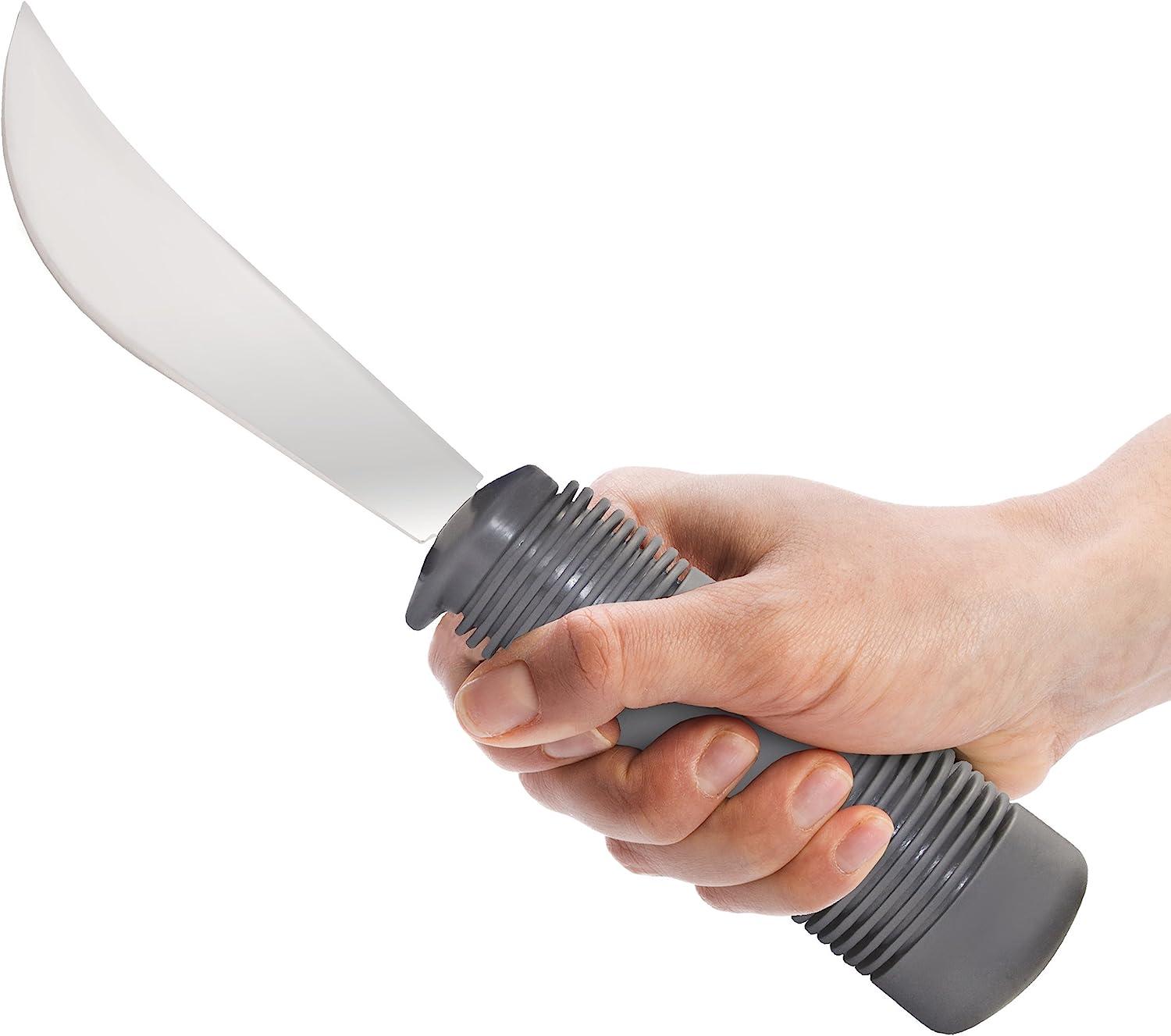 Adult Rocker Knife with Rubber Handle - Rehabilitation Advantage