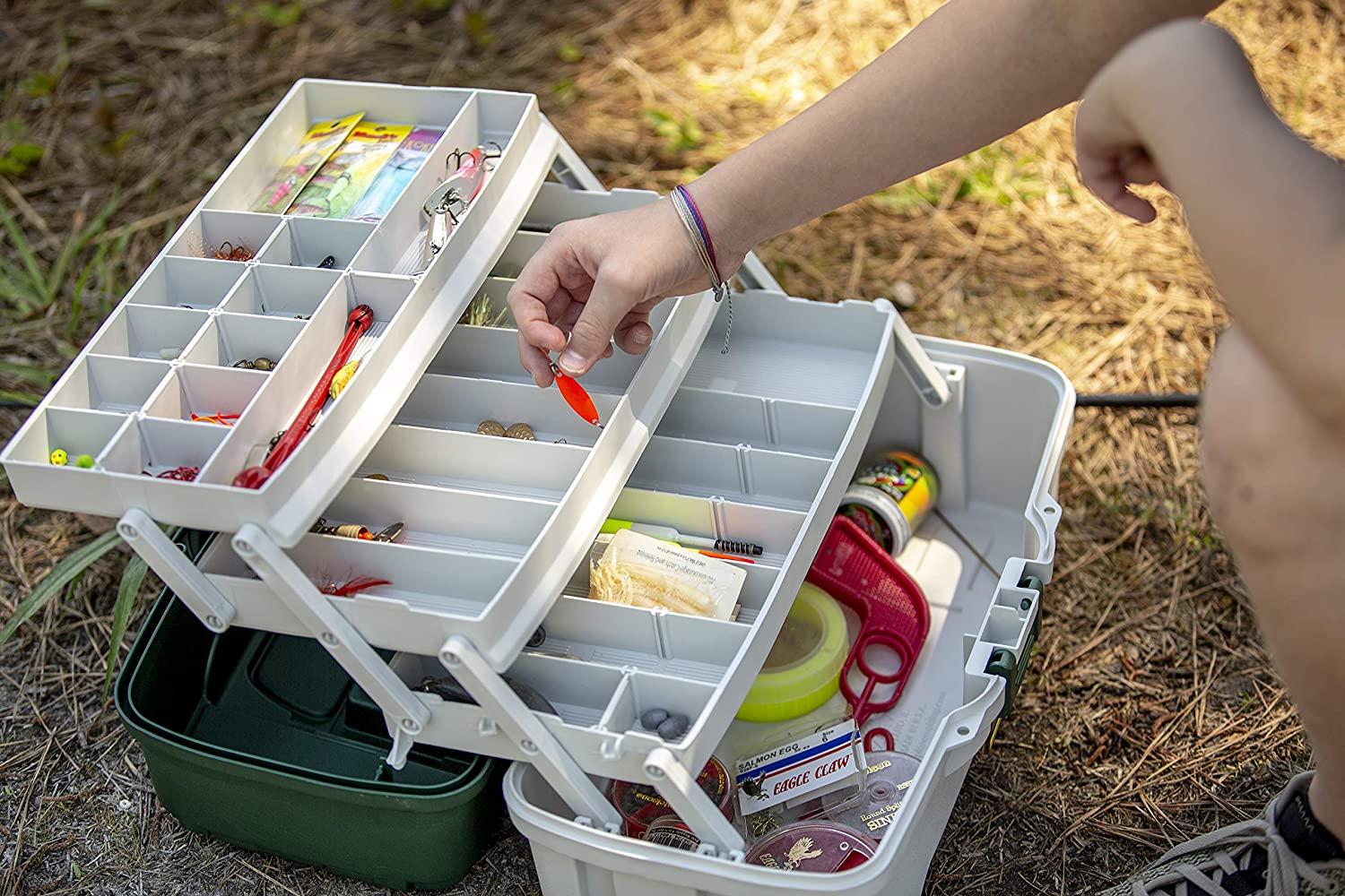 Plano Three-Tray Tackle Box Dark Green Metallic/Off White | Buy Now with Express International Delivery | GoSupps.com Plano Three-Tray Tackle Box Dark Green Metallic/Off White | Buy Now with Express International Delivery | GoSupps.com