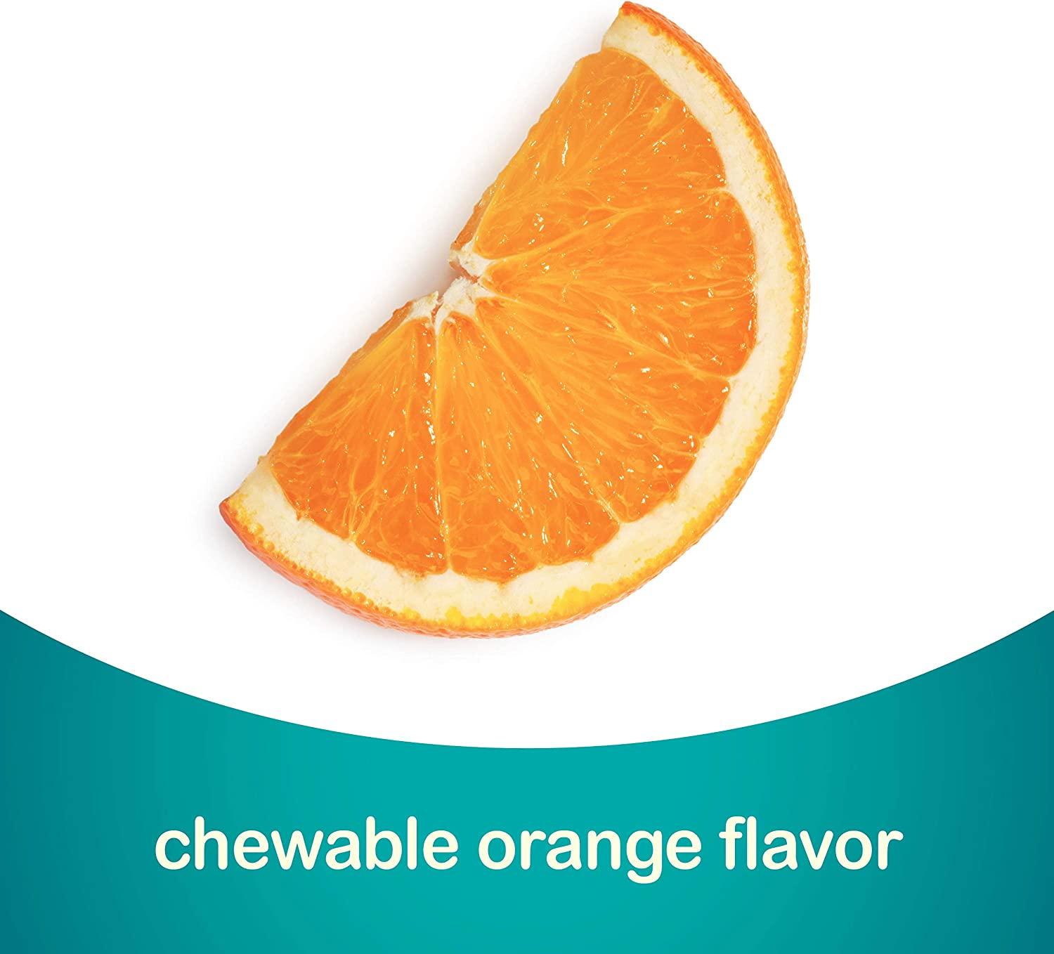 GoodSense 81mg Chewable Aspirin Tablets Low Dose Orange Flavor Pain