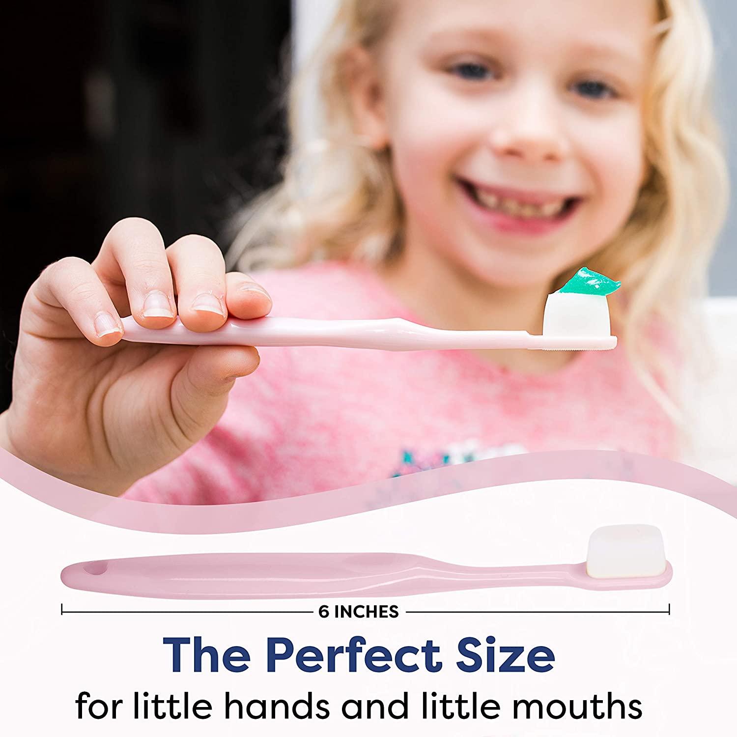 Extra Soft Nano Toothbrush for Sensitive Gums 4 Pack Kids Manual
