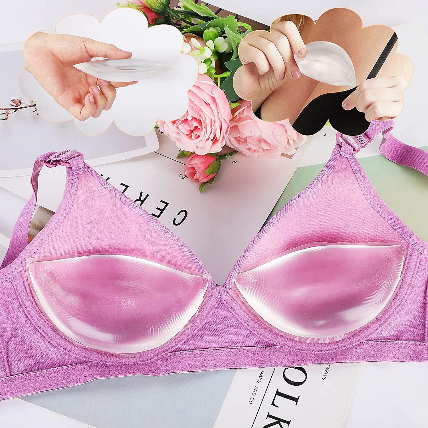 Silicone Bra Inserts Push up Breast Cups Enhancers pads Clear