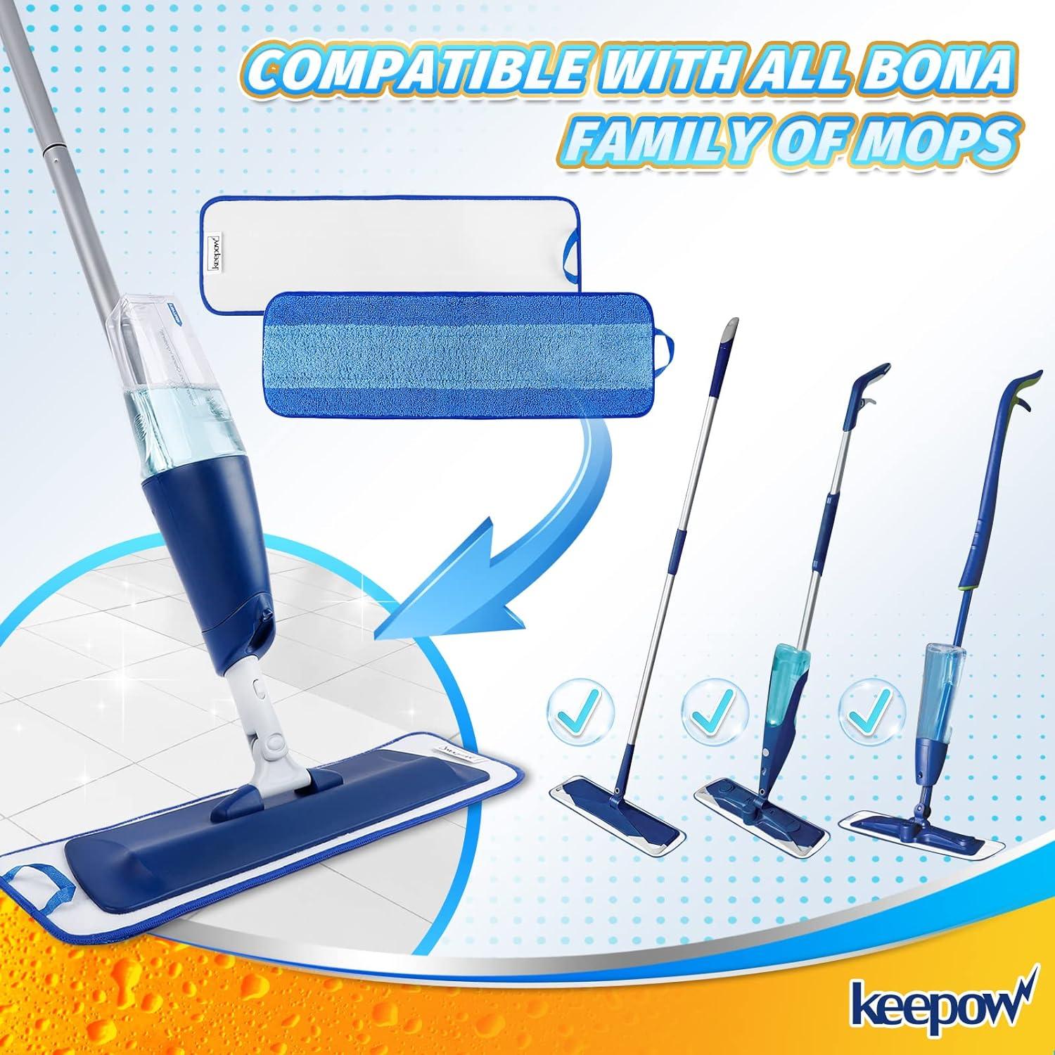 Bona Premium Pet Microfiber Mop for Multi-Surface Floors with Washable  Sweeping Pad