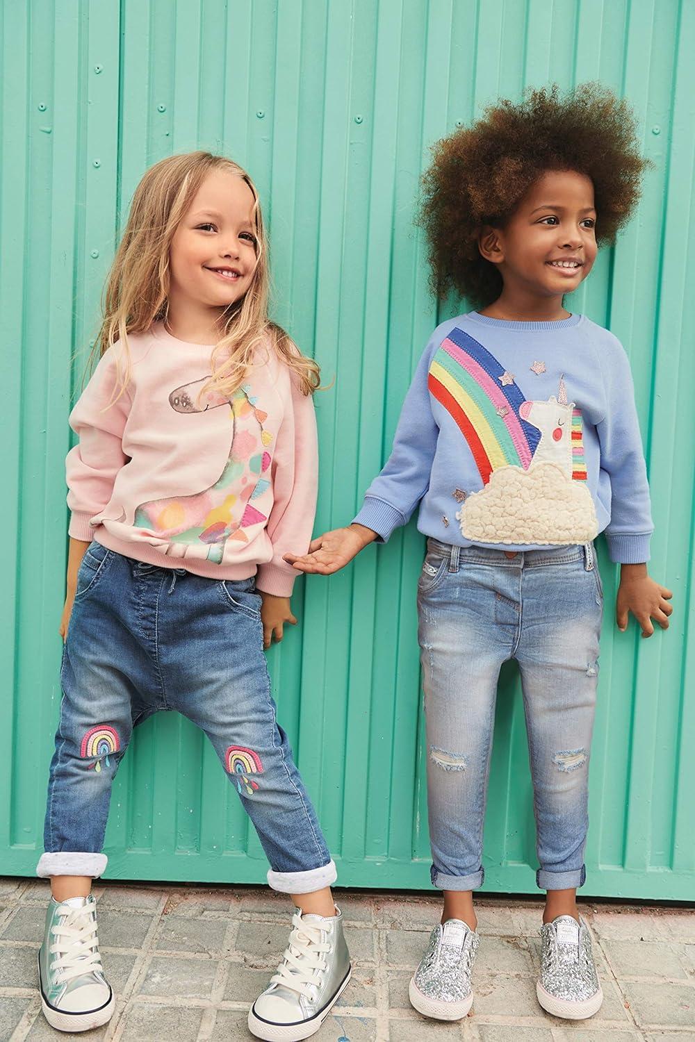 DHASIUE Baby Girls Unicorn Sweatshirt Jumper T-Shirt Cute Long