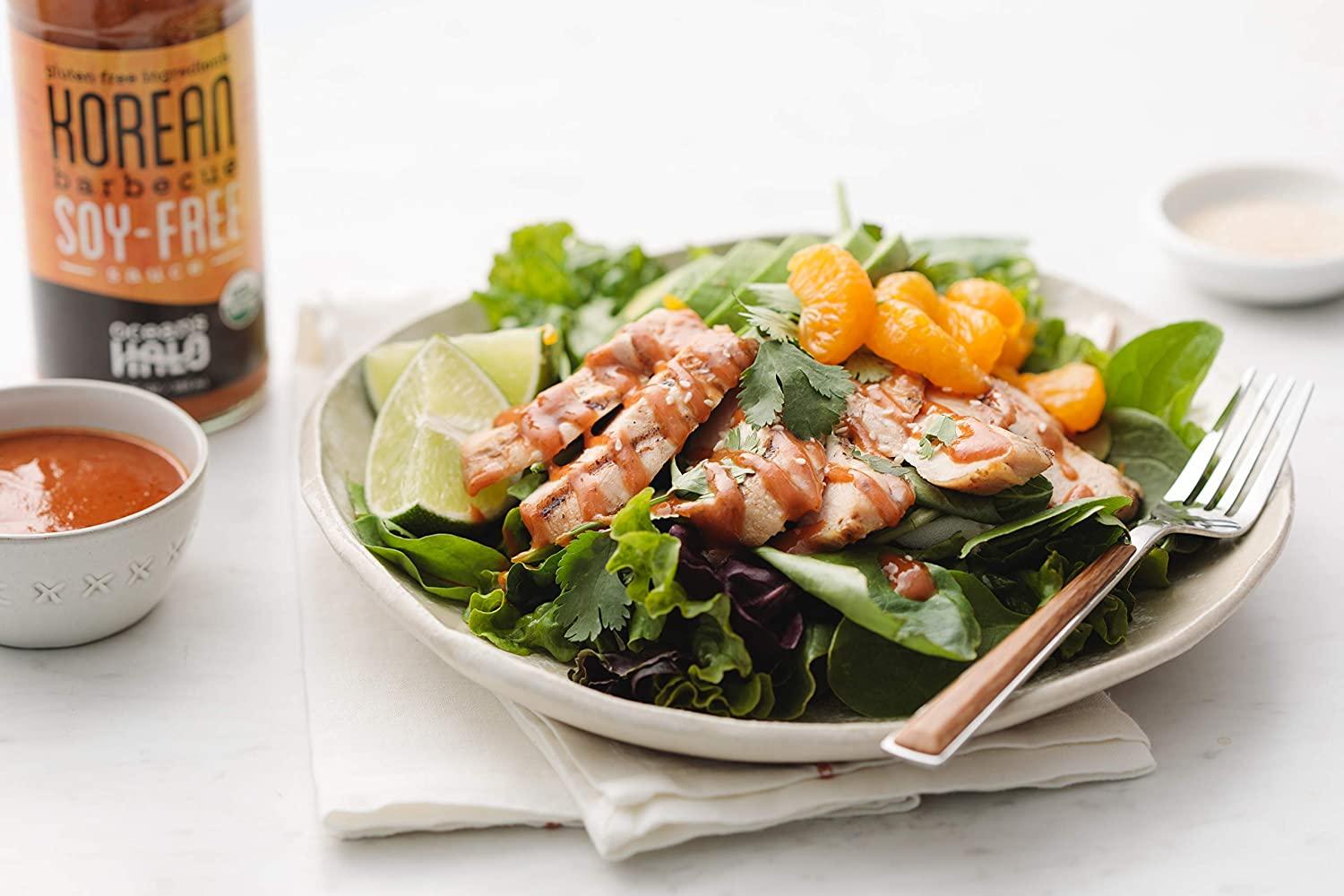 OCEANS HALO Organic Soy Free Korean BBQ Sauce, 12 FZ