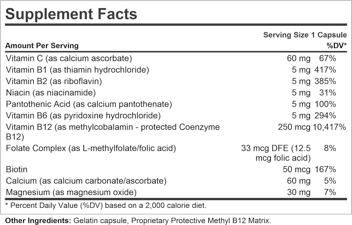 ANDREW LESSMAN Vitamin B12 250 180 Capsules AbsorptionProtected