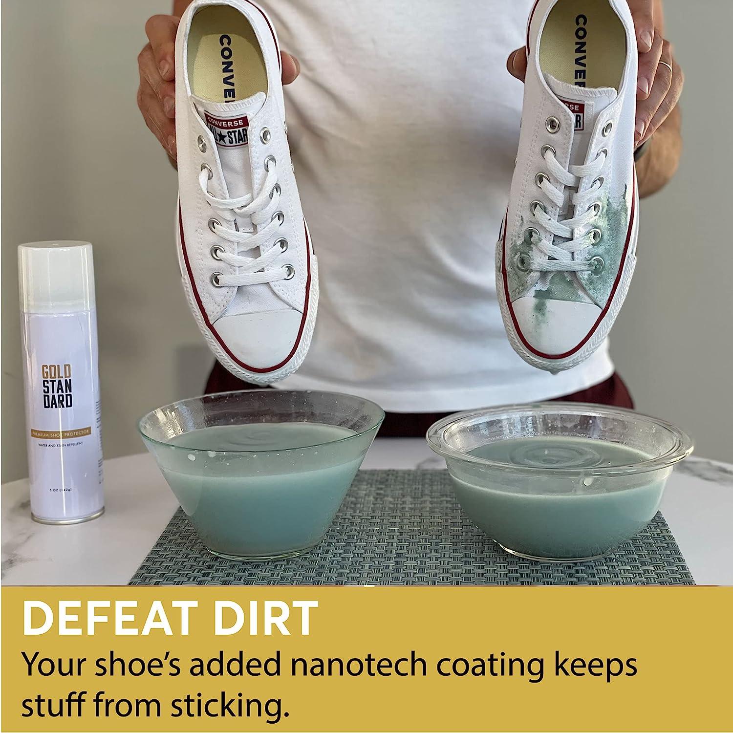  Premium Water-Repellent Shoe Protector Spray 2-Pack - Sneaker  Protector Spray Waterproof Formula Repels Water & Stains from Leather,  Suede, Canvas, White Shoes : Clothing, Shoes & Jewelry