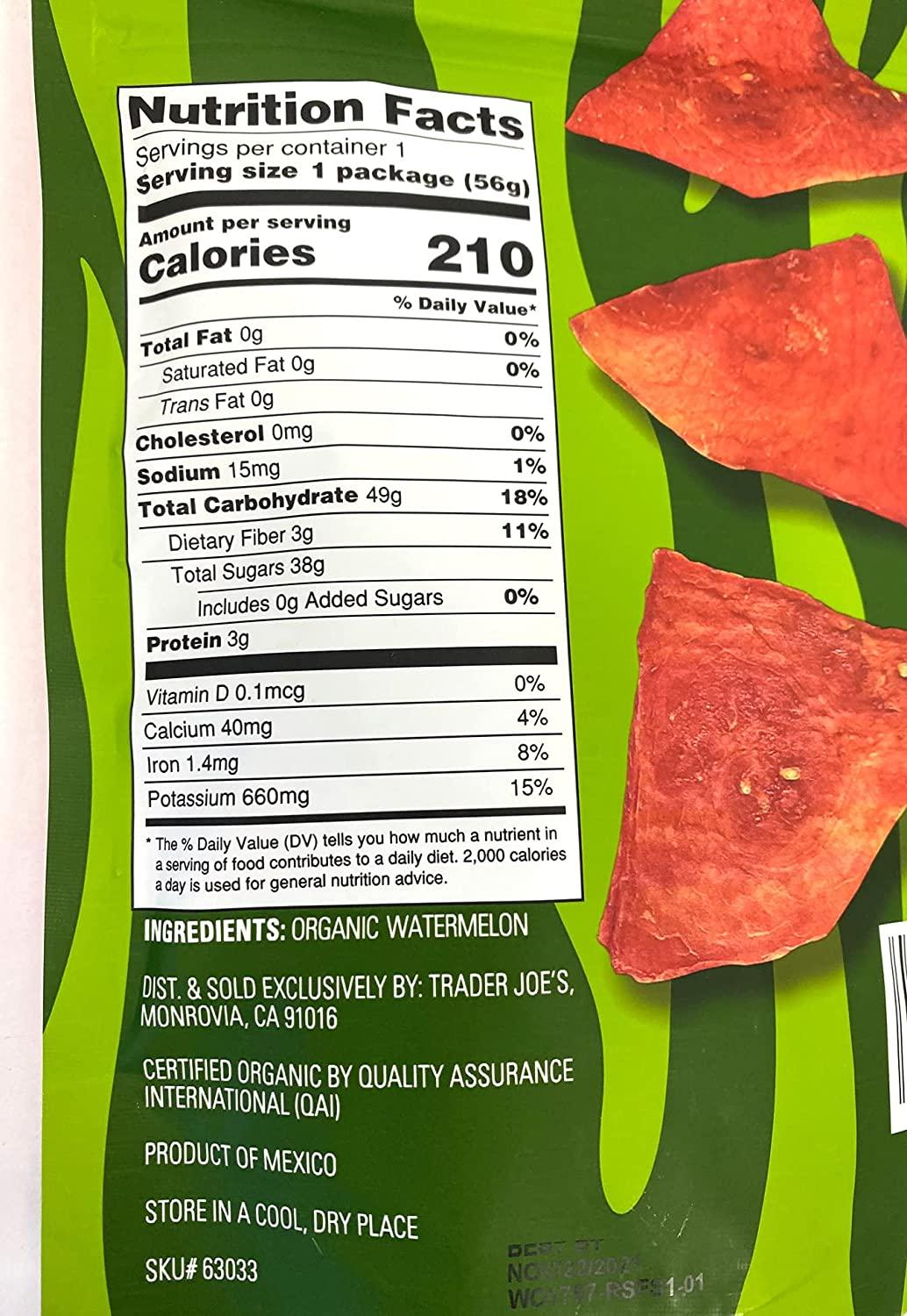 Organic Watermelon Jerky Dried Watermelon (2 packs)
