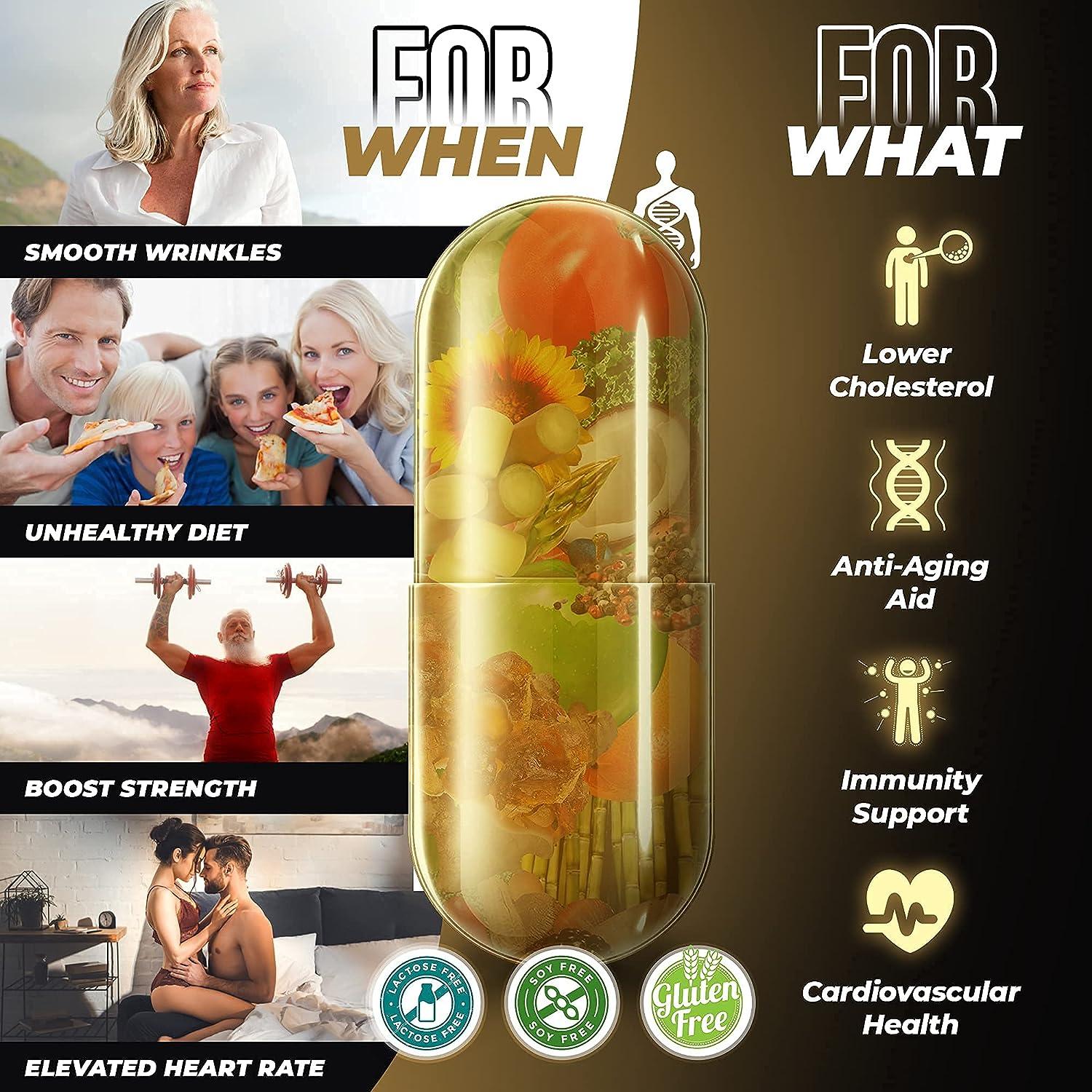 Lower Cholesterol Garlic Supplements Capsules Organic & Odorless for