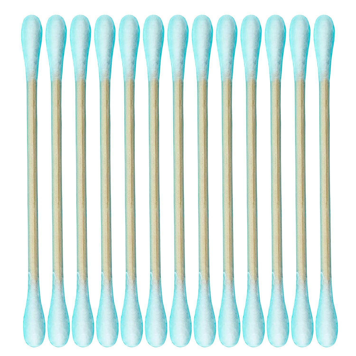  400pcs CGR Organic cotton Swabs, 100% Cotton Double-Tipped,  White Paper Sticks(compostable), Travel Pack(8 Pack of 50 Swabs Total) :  Beauty & Personal Care