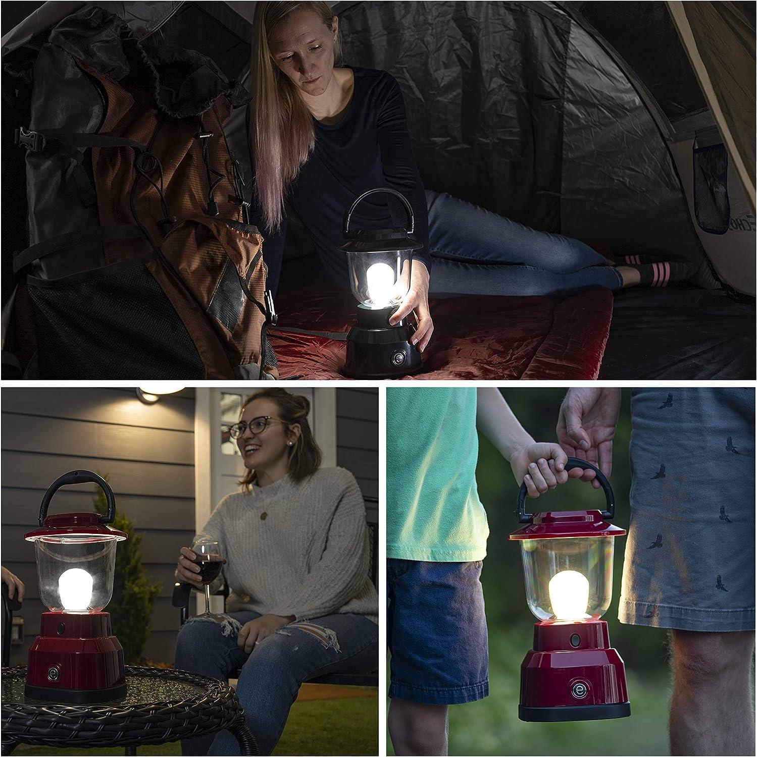 Enbrighten LED Mini Camping Lantern, Battery Powered, 200 Lumens, 40 Hour  Runtime, 3 Modes, Night Light for Kids, Ideal for Hiking, Outdoors