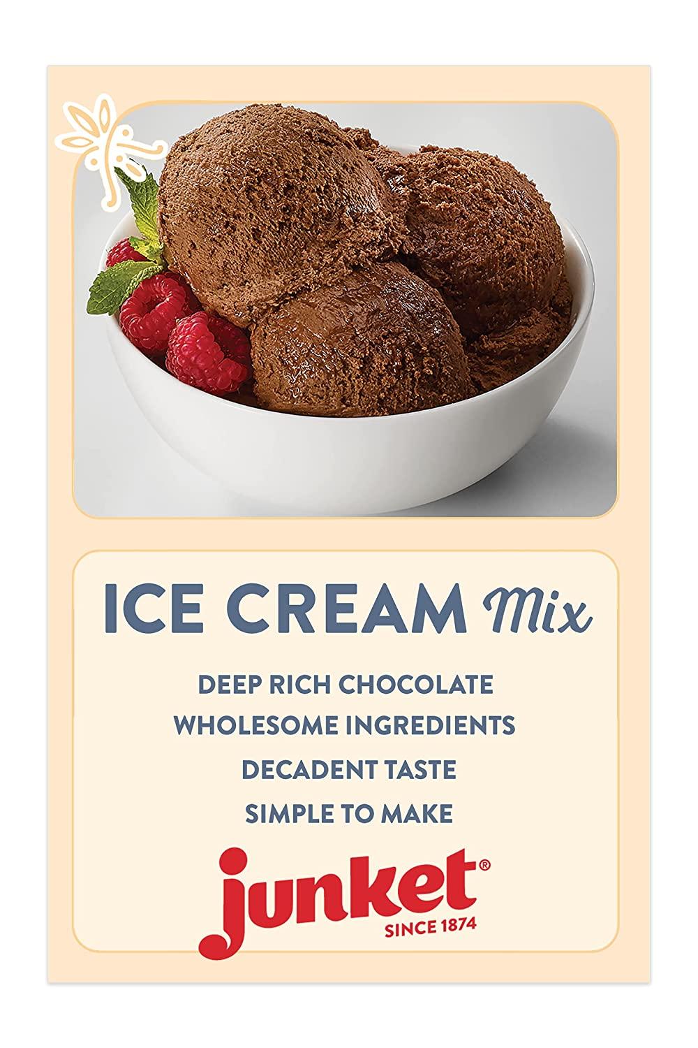 Junket Ice Cream Mix Dutch Chocolate, 4 Ounce 4 Ounce (Pack of 1)