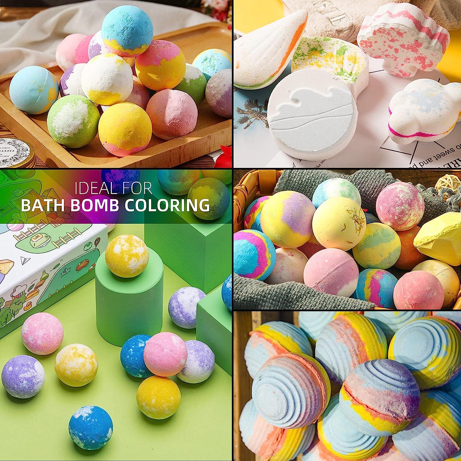 12 Color Bath Bomb Soap Dye - Skin Safe Bath Bomb Colorant Food Grade Coloring for Soap Making Supplies, Natural Liquid Soap Colorant for DIY Bath