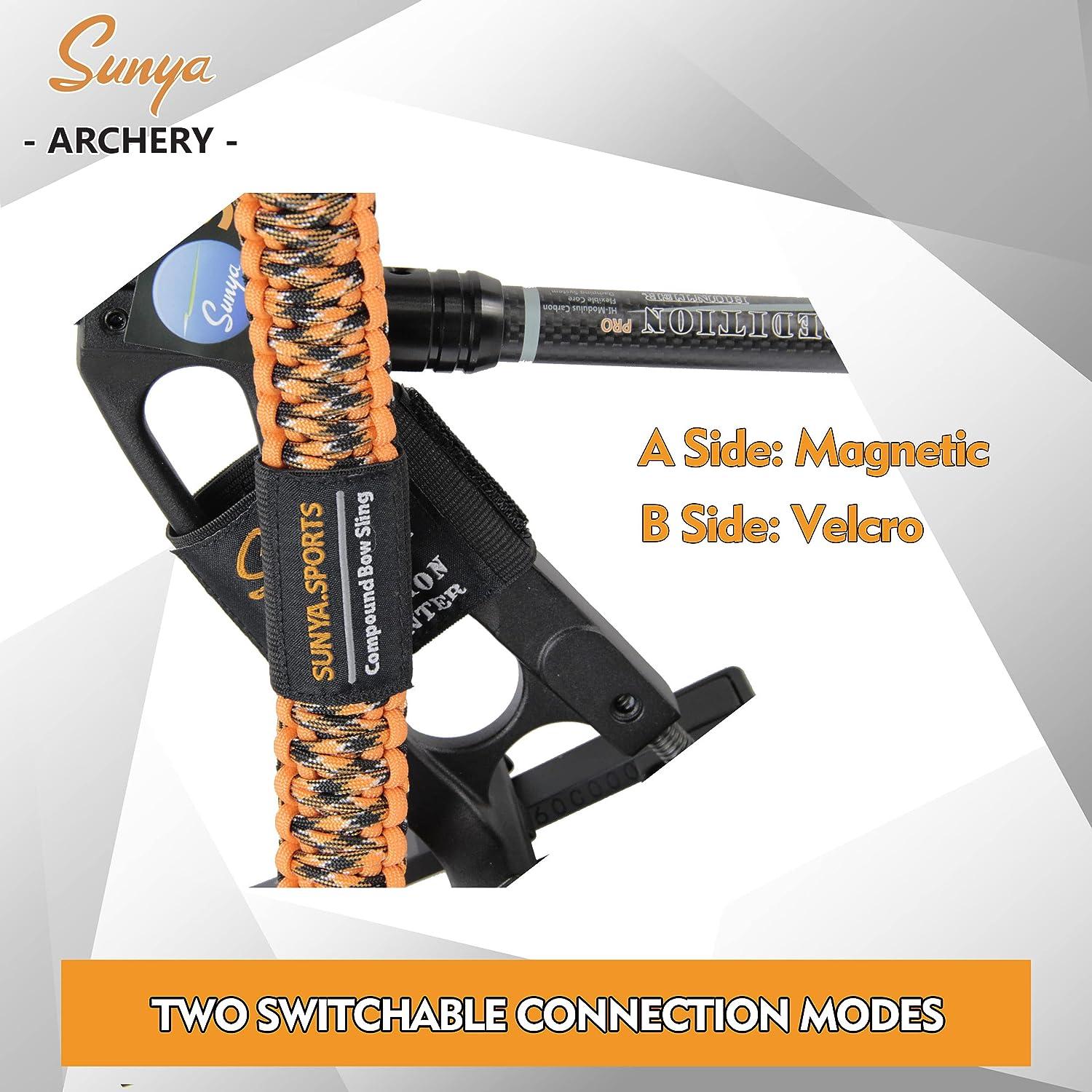 SUNYA Paracord Compound Bow Sling Lightweight HandsFree Shoulder Carrying Sling for Bow