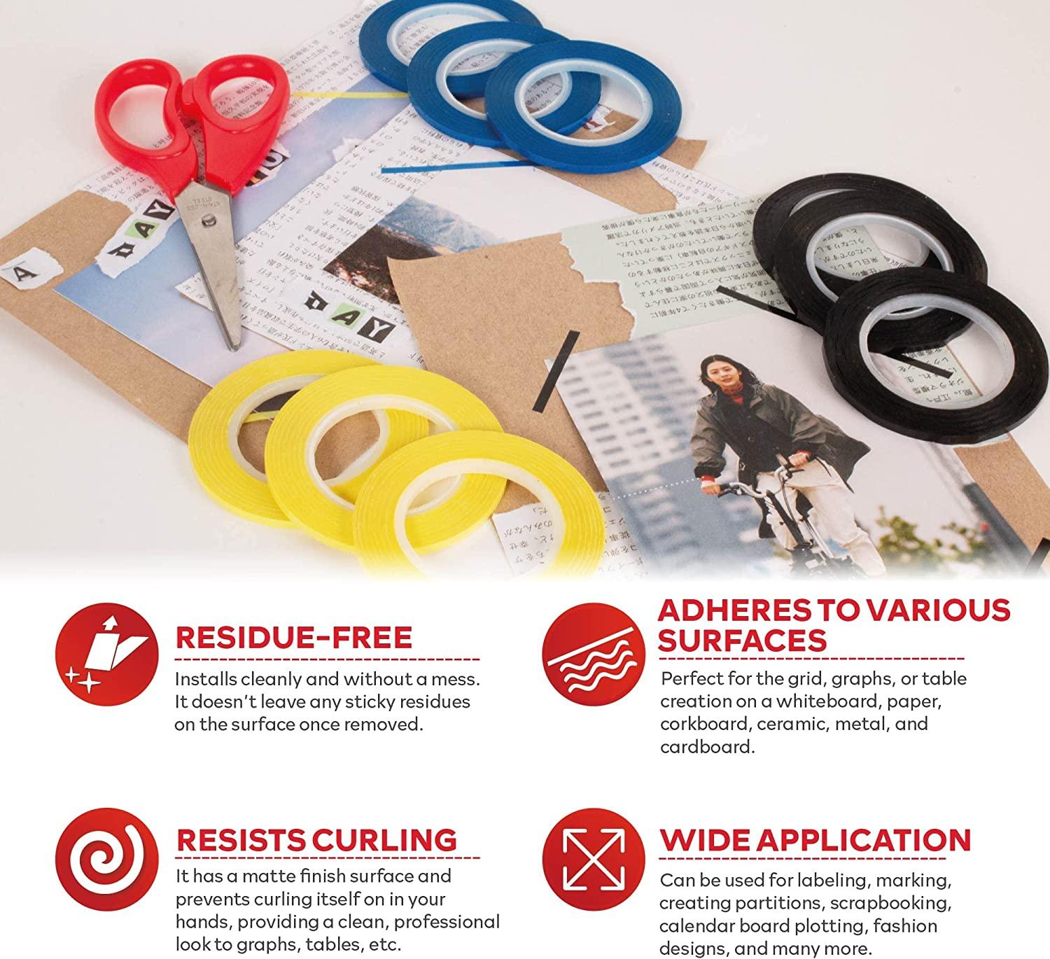 XFasten Premium Office and School Scissors, 8 Inches, Multicolor