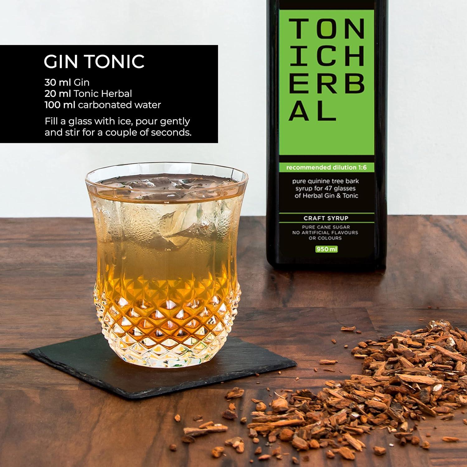 Kofi Ti Herbal Tonic Syrup for Soda Stream Craft Natural Quinine Concentrate Perfect for Tonic