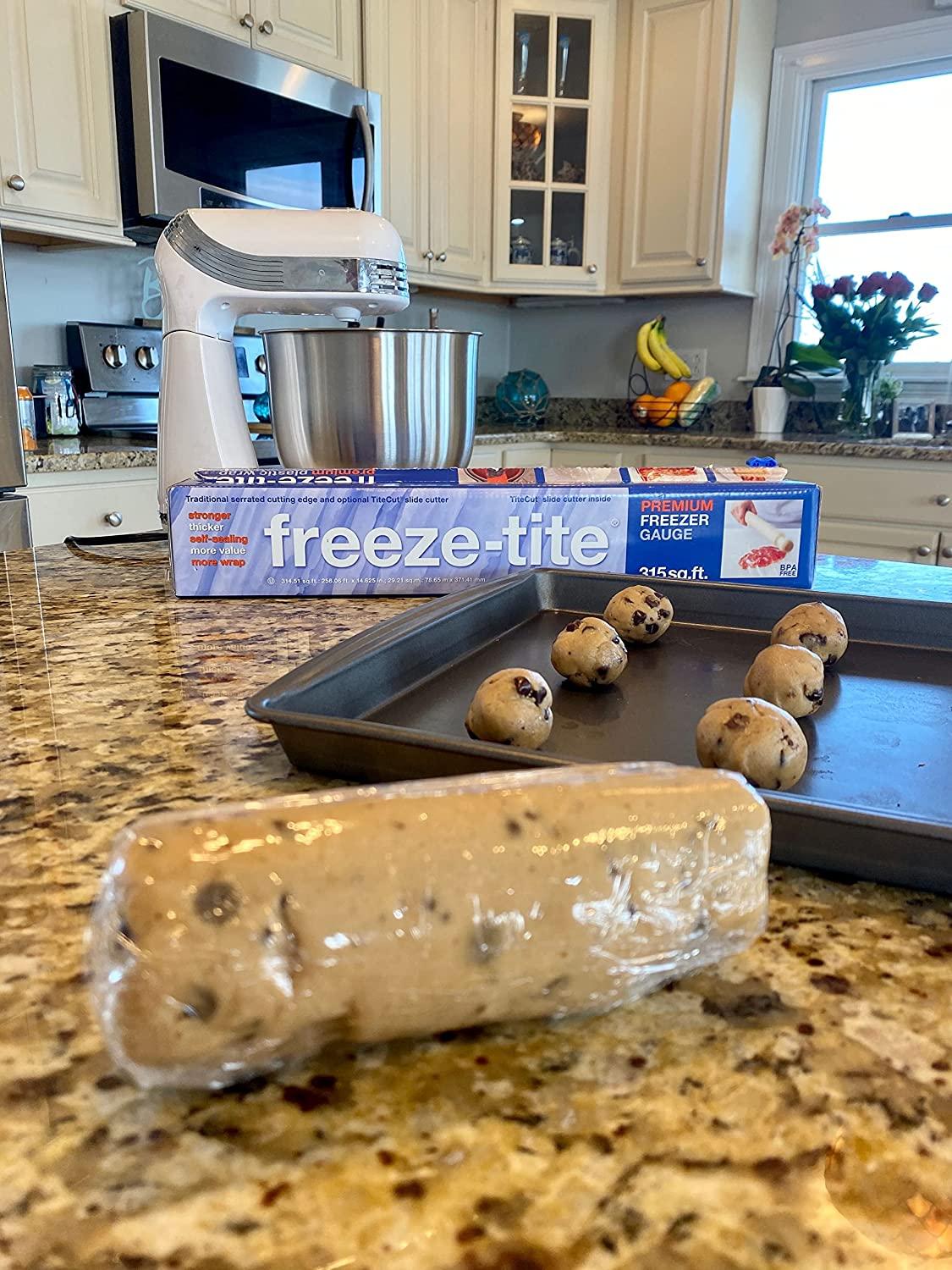 StretchTite Premium Plastic Food Wrap, Includes Slide Cutter, Extra