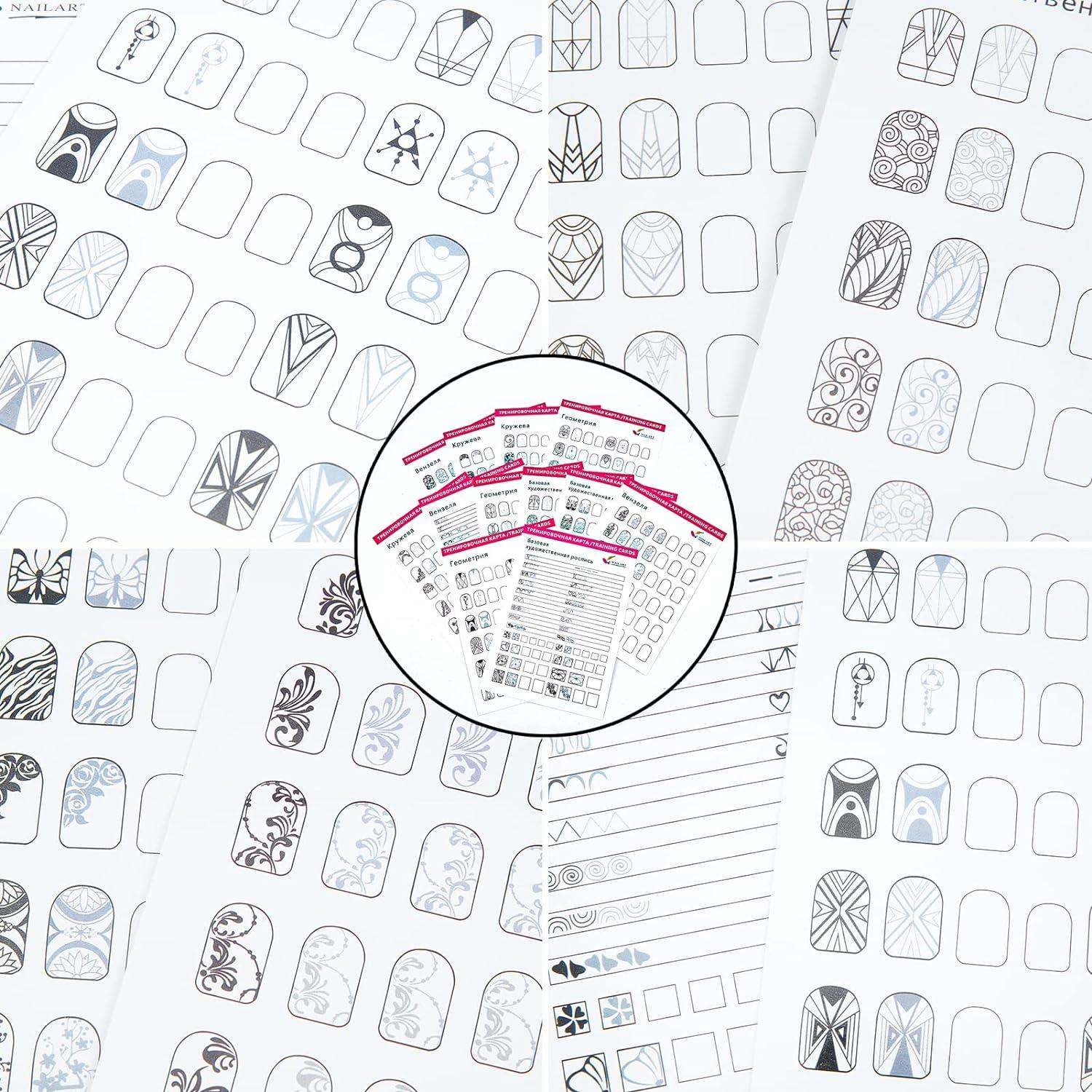 Laminated Nail Art Practice Sheet Booklet | Seventy7 Nail Decals | Reviews  on Judge.me