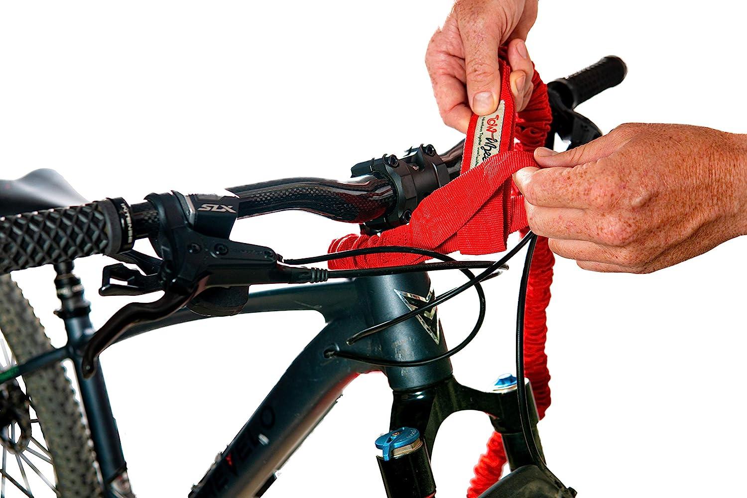 TowWhee - The Original Bike Bungee Tow Rope for Kids, MTB & Cycling  Stretch Pull Strap for Riding Further with Your Child