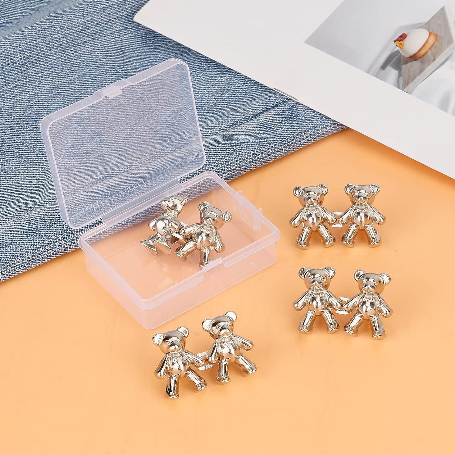  TOOVREN Upgraded 8 Sets Button Pins for Jeans Pants