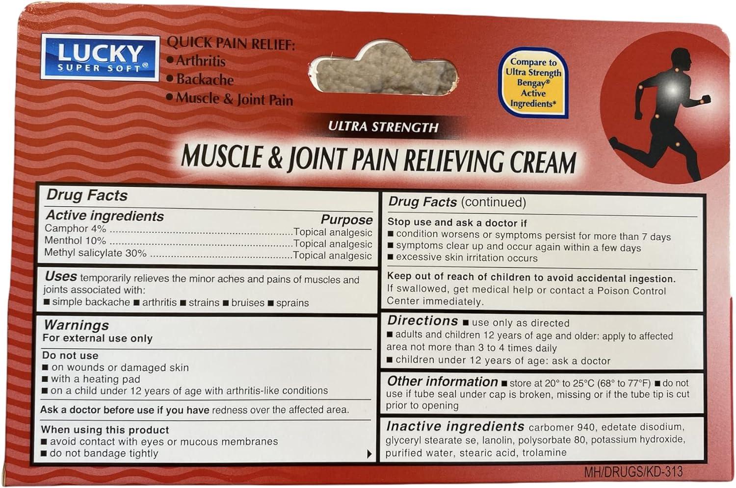 Lucky Super Soft Muscle & Joint Pain Relieving Cream Pack of 2