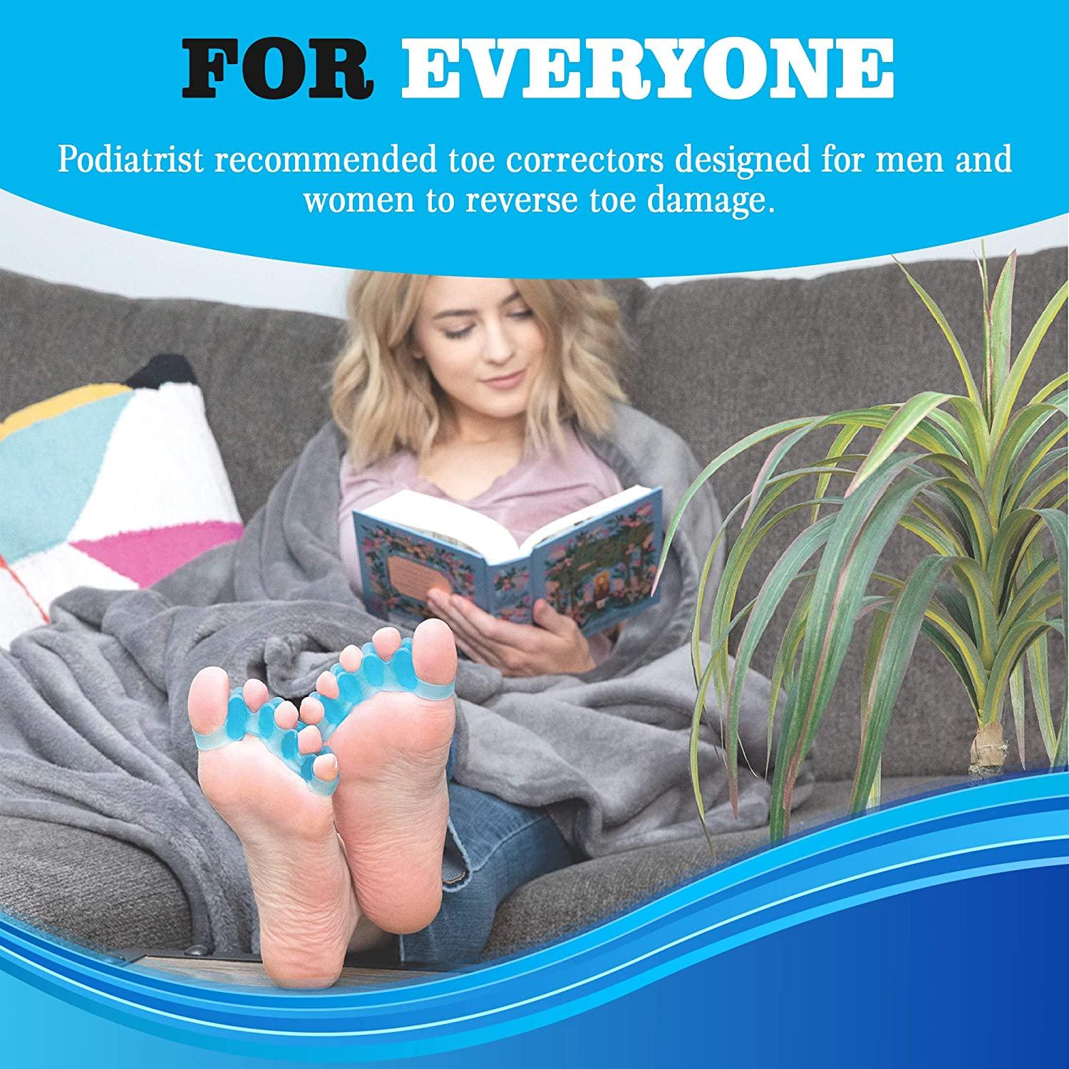 (5 Pair) Toe Separators, Spacers, Straightener, Stretcher, Spreader