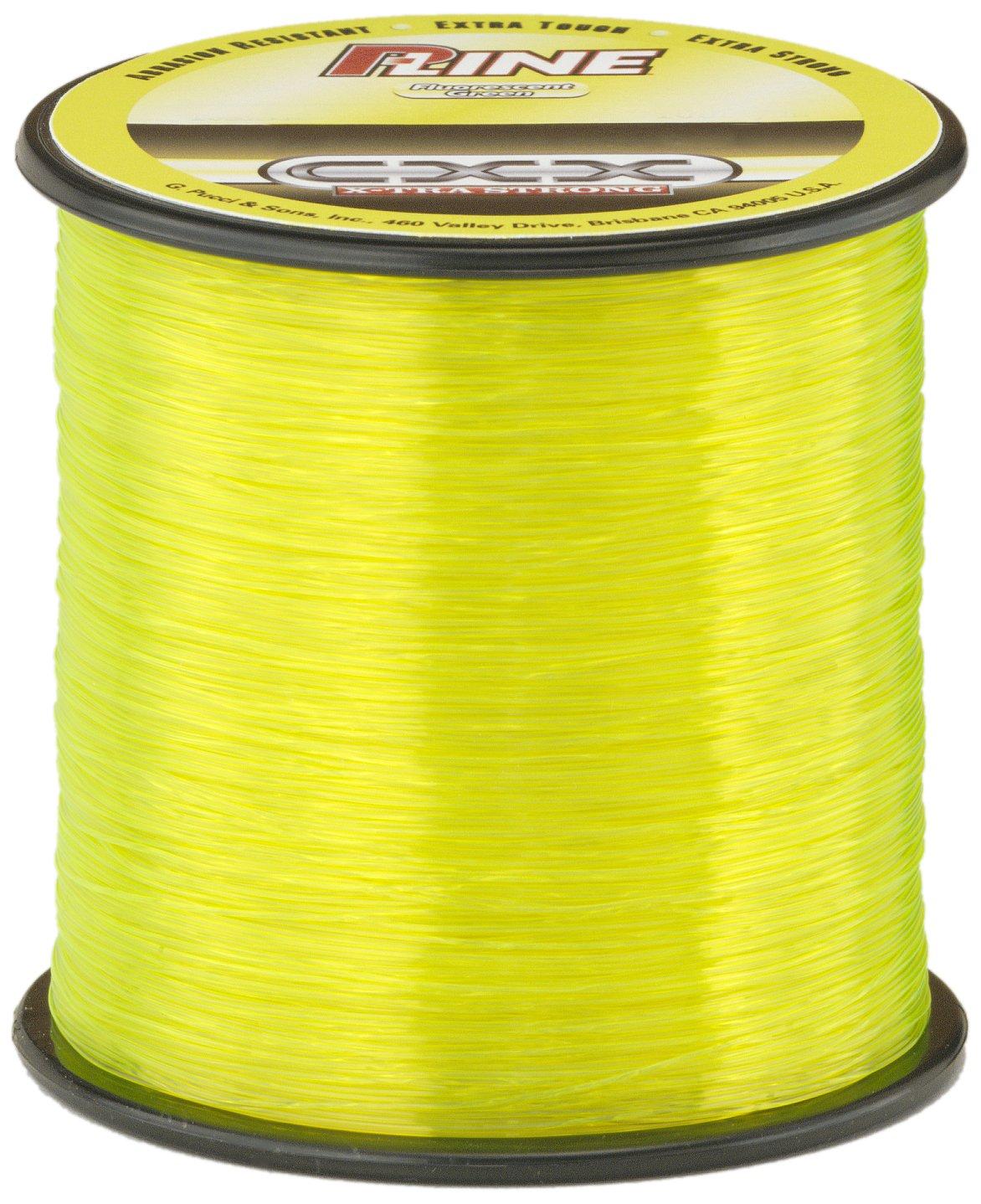 P-Line CXX-Xtra Strong 1/4 Size Fishing Spool, Fluorescent Green 600-yard/  6-pound