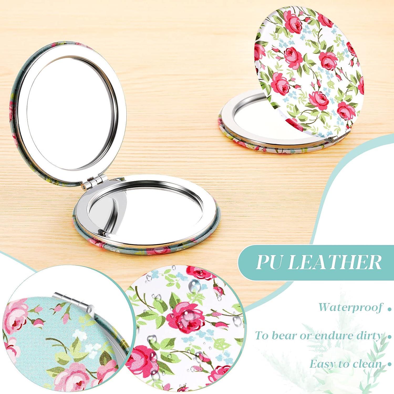 Vicenpal 6 Pieces Pocket Mirrors for Women Small Mini Compact