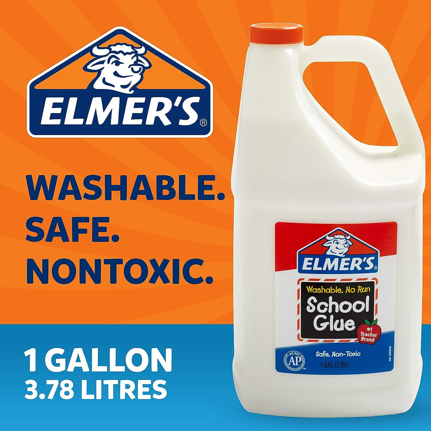 Elmer's Liquid School Glue, Washable, 1 Gallon, 2 Count 1 Gallon - 2-count  Glue