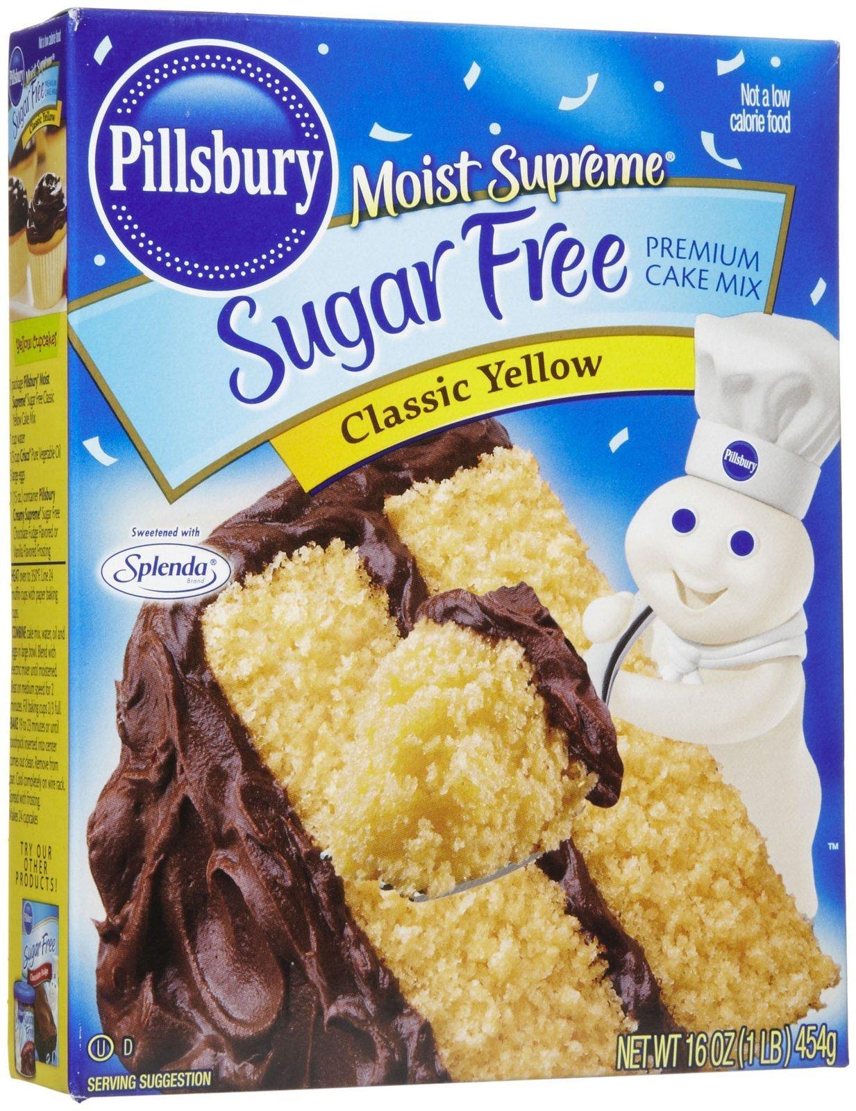 Pillsbury Moist Supreme Sugar Free Classic Yellow Cake & Cupcake Baking