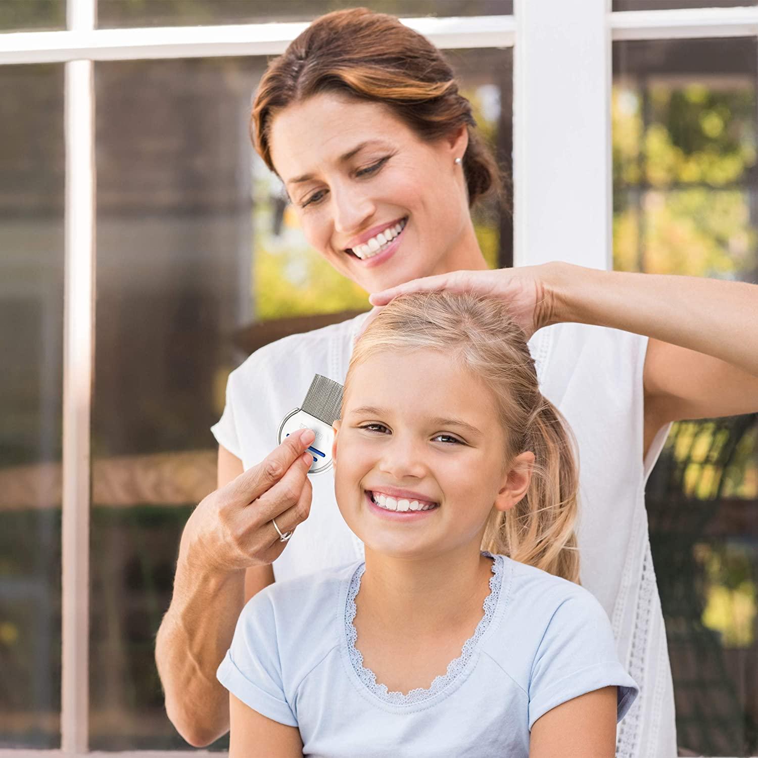 Stainless Steel Lice Comb (Pack of 2) Professional Head Lice