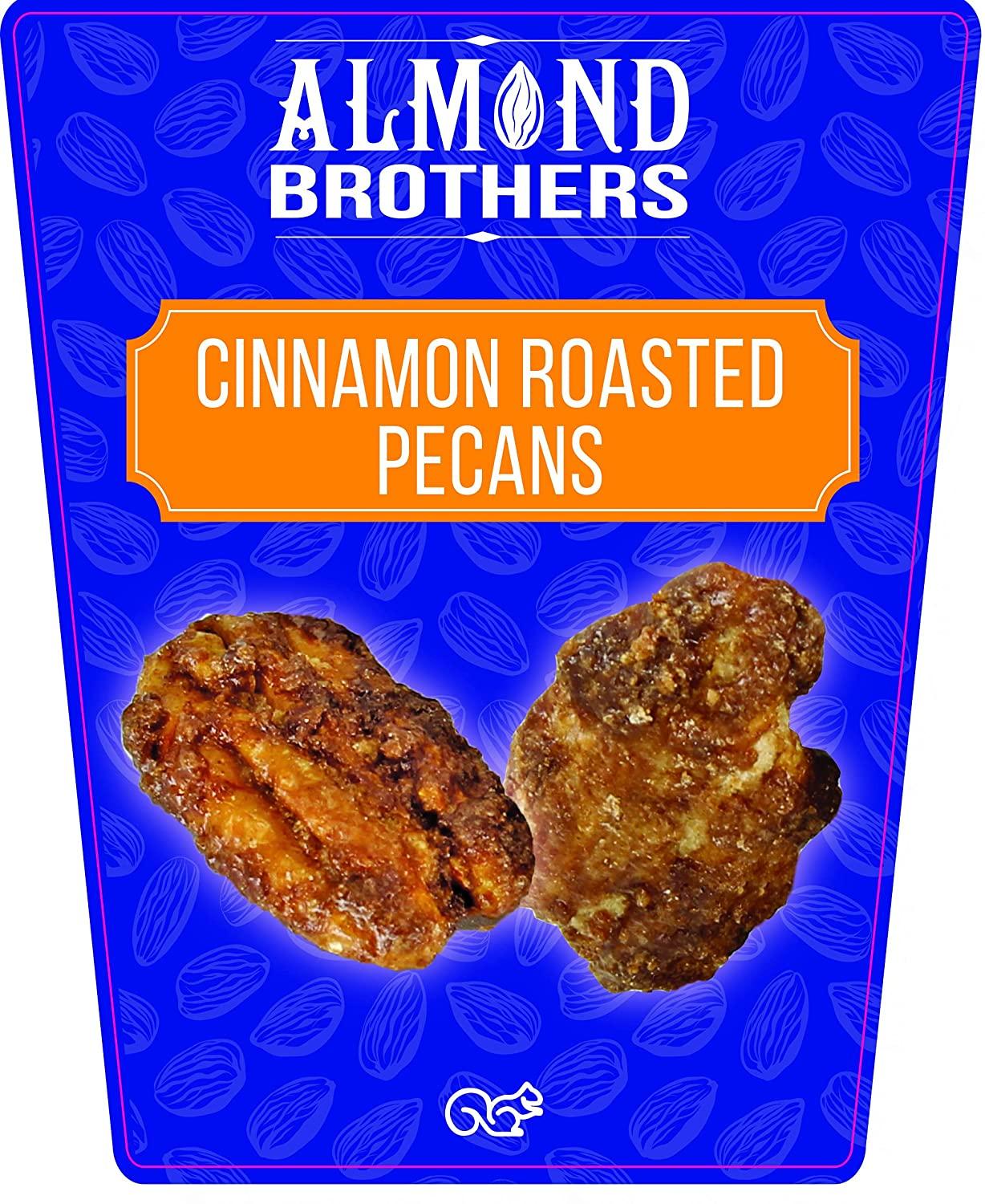 Almond Brothers Roasted Pecans Hand Crafted Cinnamon Glazed Roasted
