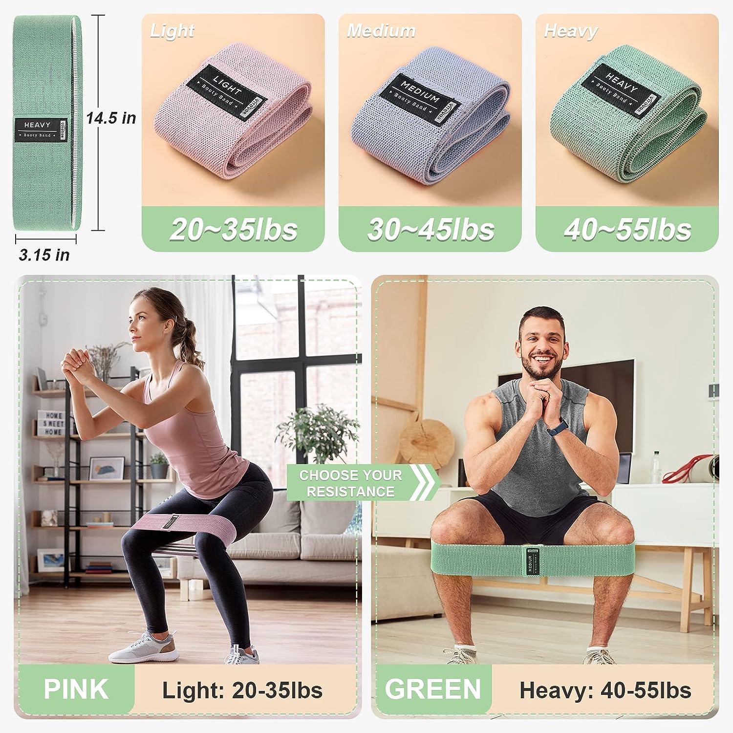3 Levels Booty Bands Set Resistance Exercise Bands for Women s Legs and Butt Yoga Starter Set