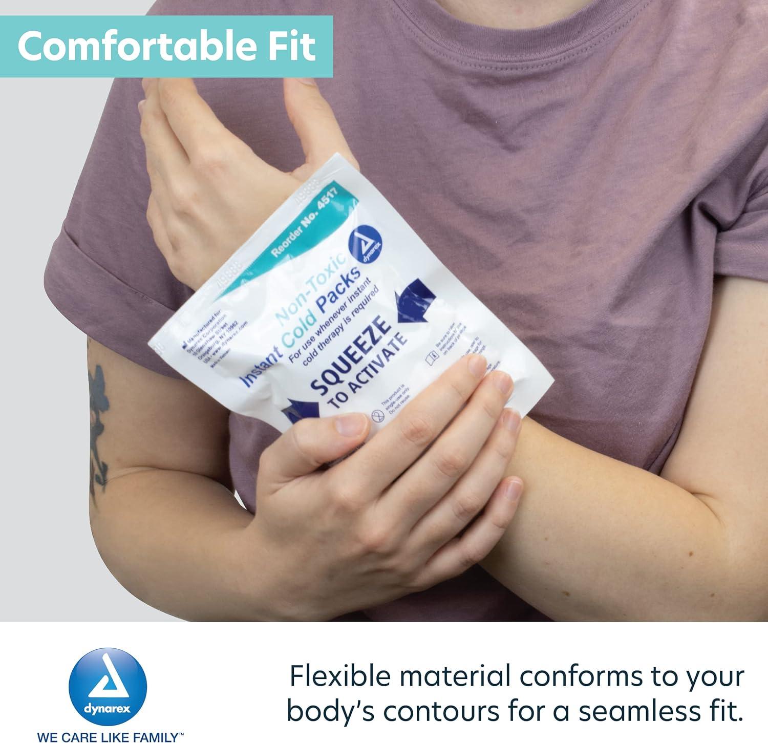Dynarex Instant Cold Packs with Urea Disposable Ice Packs for
