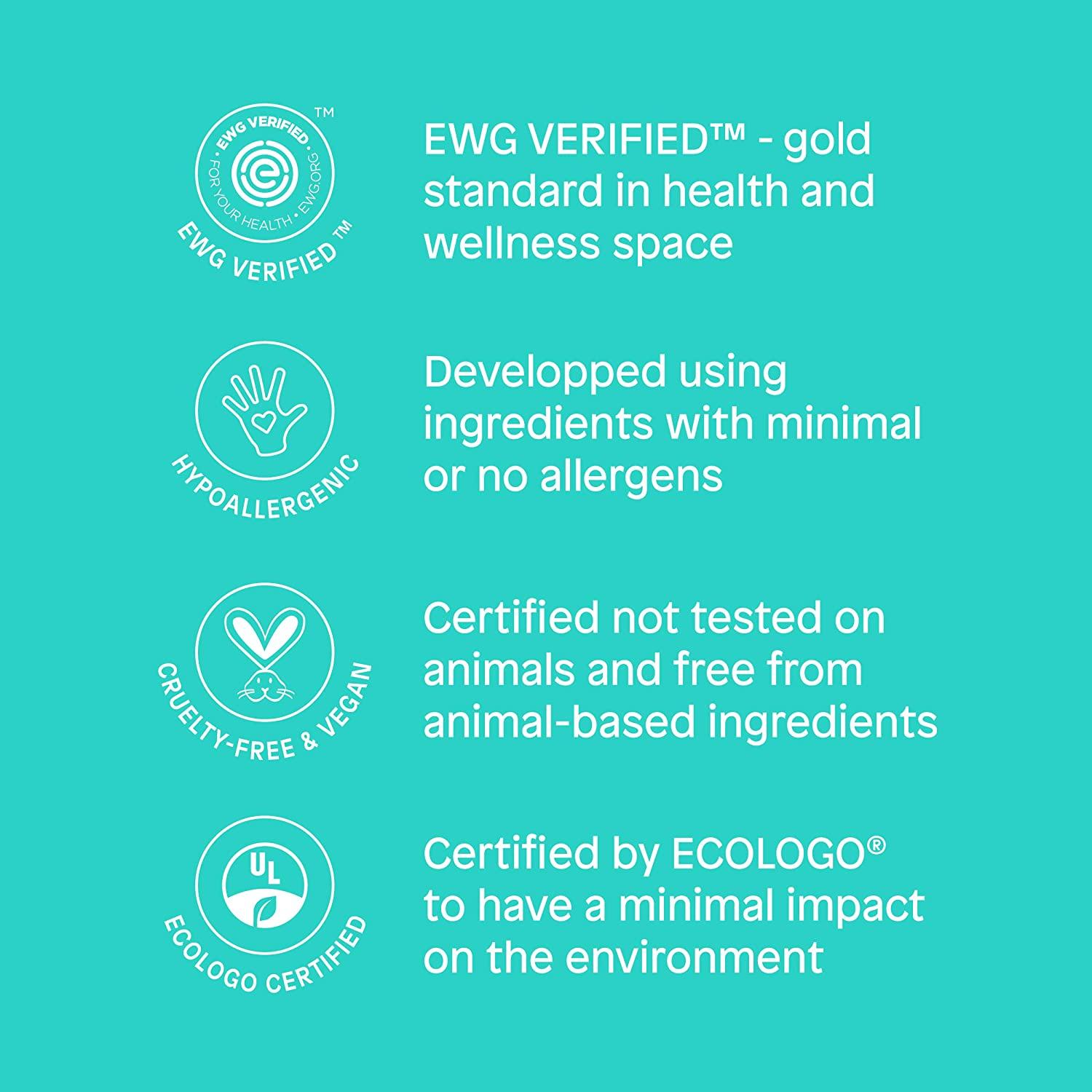 ATTITUDE Super Leaves, Hypoallergenic 2 in 1 Shampoo and Body Wash