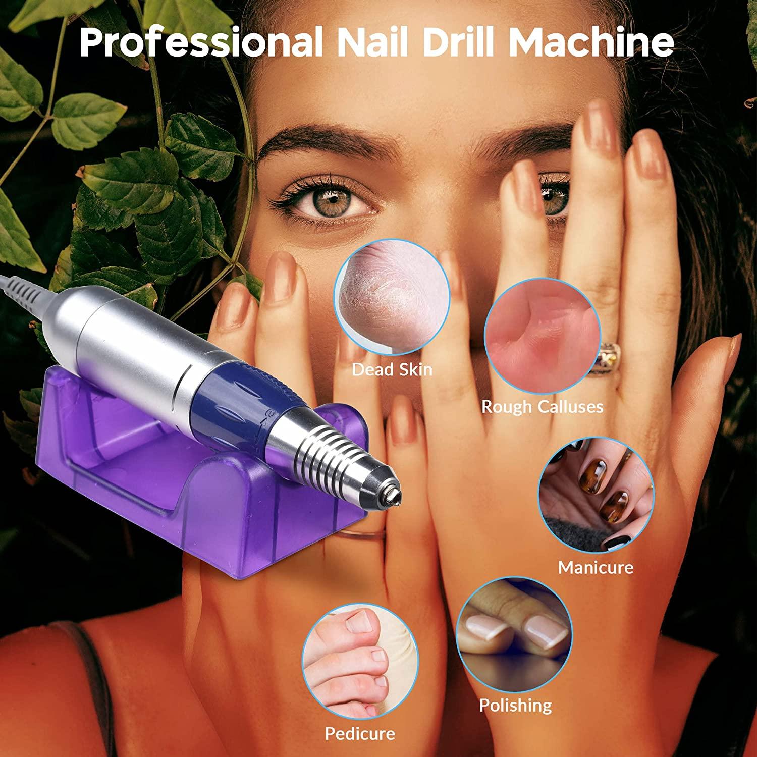 AW 22000RPM Electric Nail File Drill for Manicure Pedicure Adjustable
