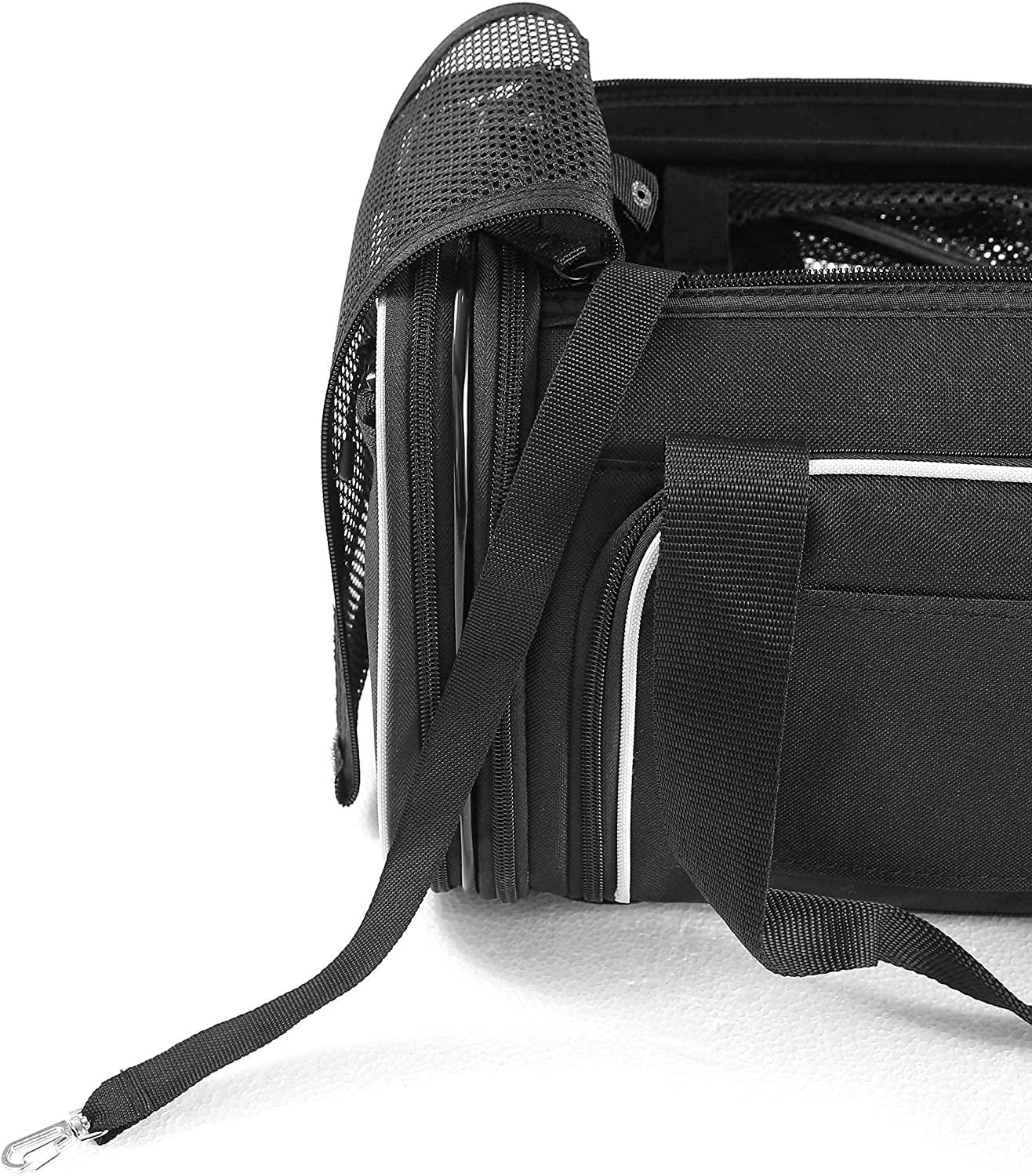 Smiling Paws Pets TSA Airline Approved Pet Carrier for Small Dogs and