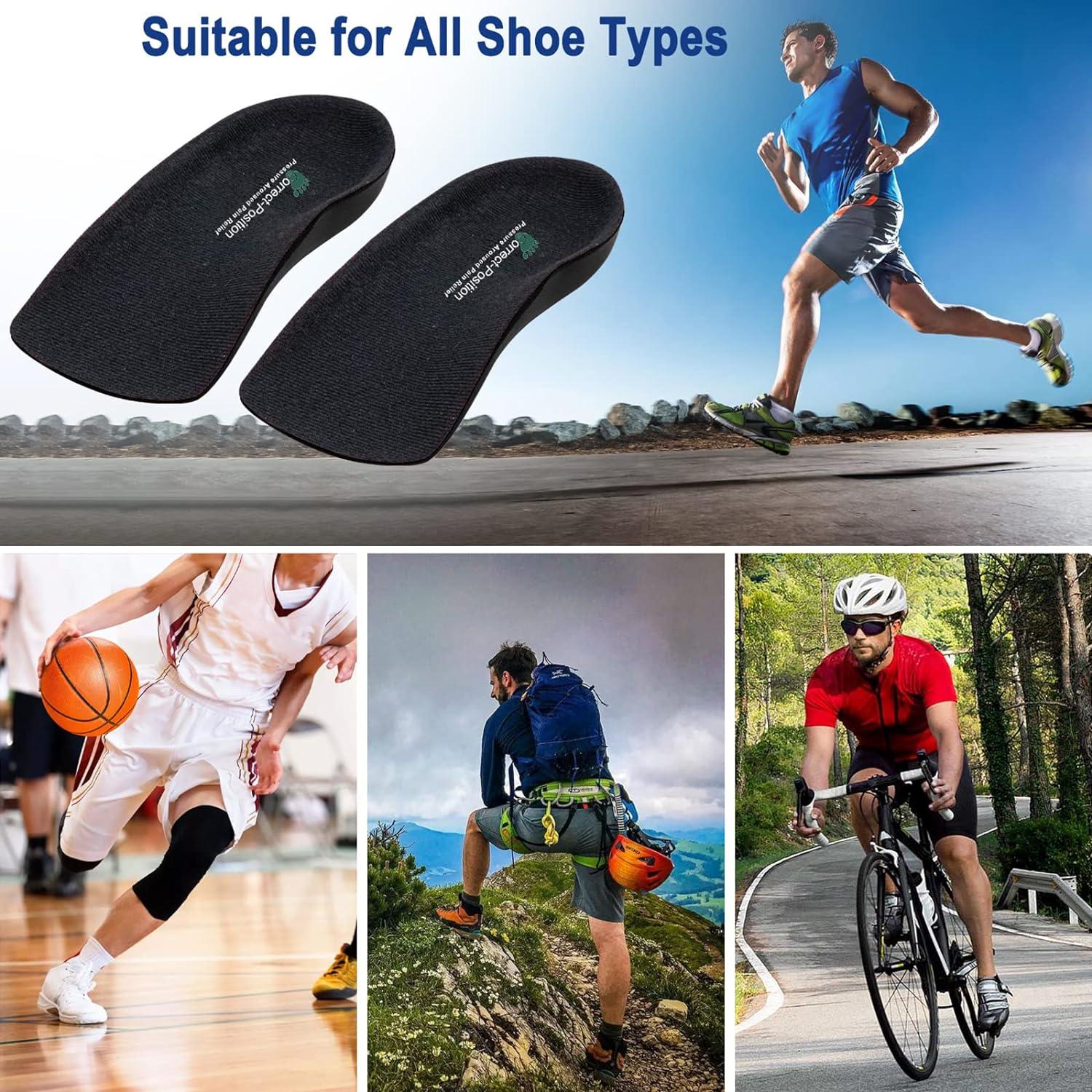 Correct-Position Orthotic Insoles for Plantar Fasciitis Relief | 3/4 ...
