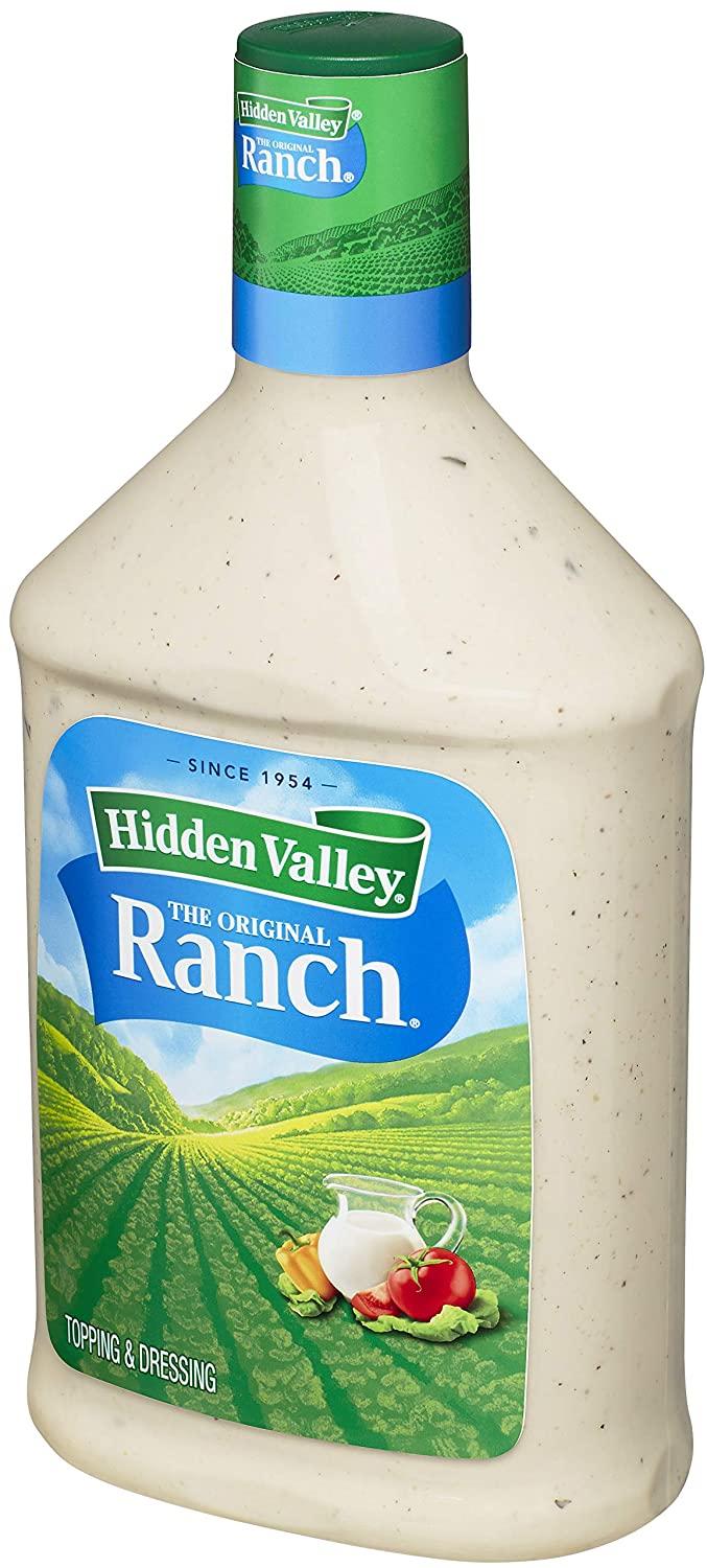 Hidden Valley Gluten Free Cucumber Ranch Salad Dressing & Topping, 16 oz  Bottle 