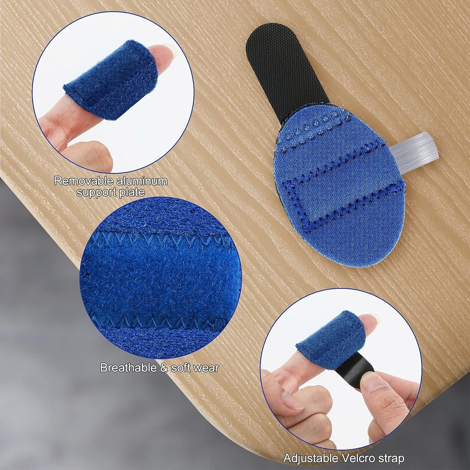 TOYMIS 6pcs Trigger Finger Splints Soft Fabric Little Finger Splint