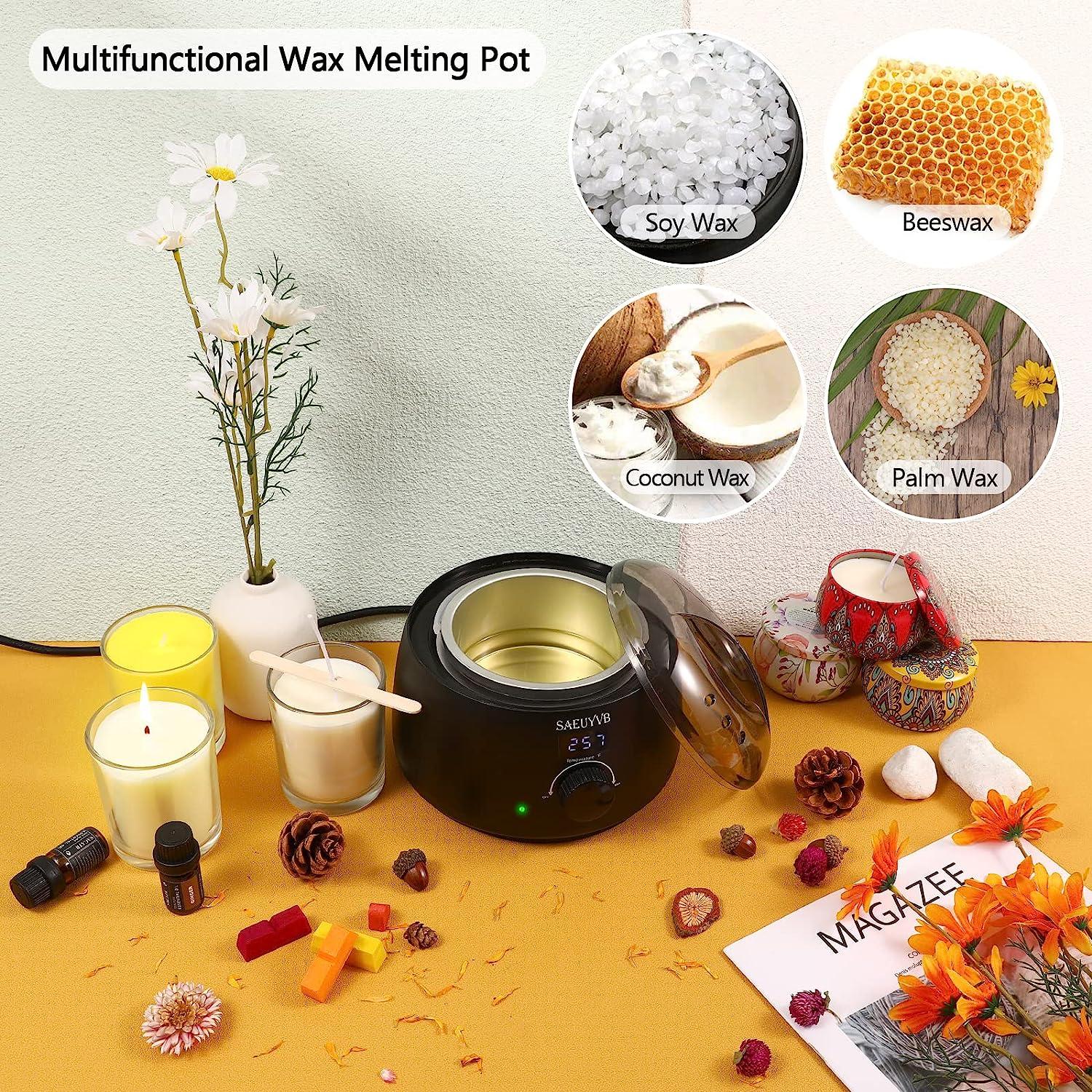 Wax Melter for Candle Making,Candle Melting Pot,Candle Wax  Melter,Multifunctional Wax Melting Tool with LED Temperature Display
