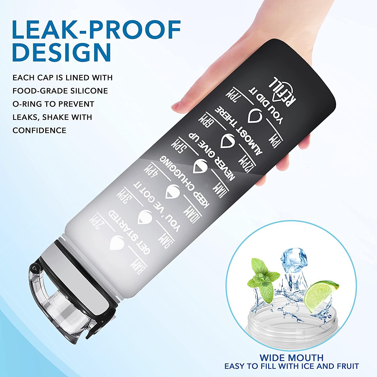 Enerbone 32 OZ Water Bottle Leakproof BPA Toxic Free Motivational Water  Bottle with Times to Drink and Straw Fitness Sports Water Bottle with Strap  for Office Gym Outdoor Sports｜TikTok Search